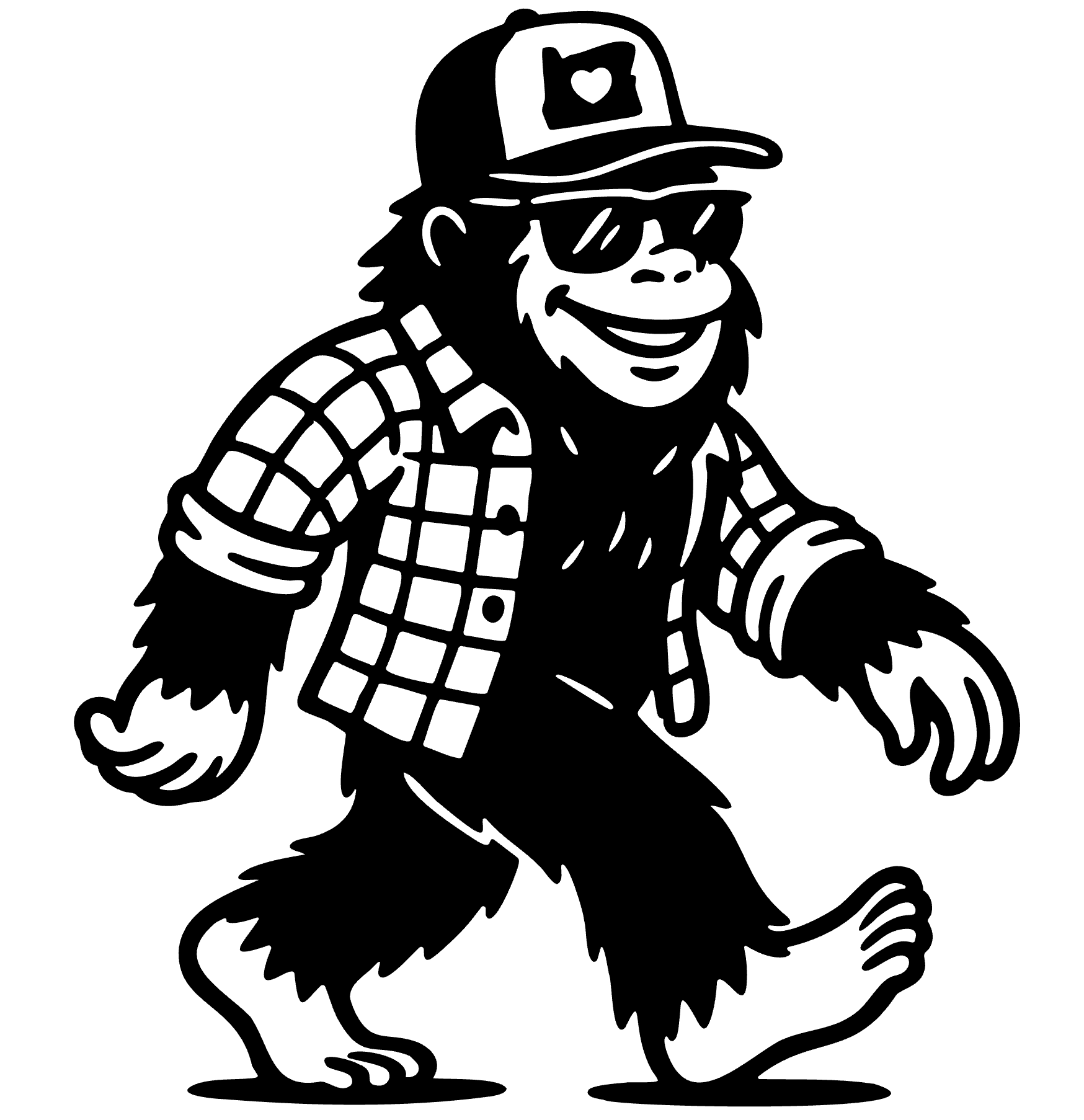 Big Foot with Oregon Hat