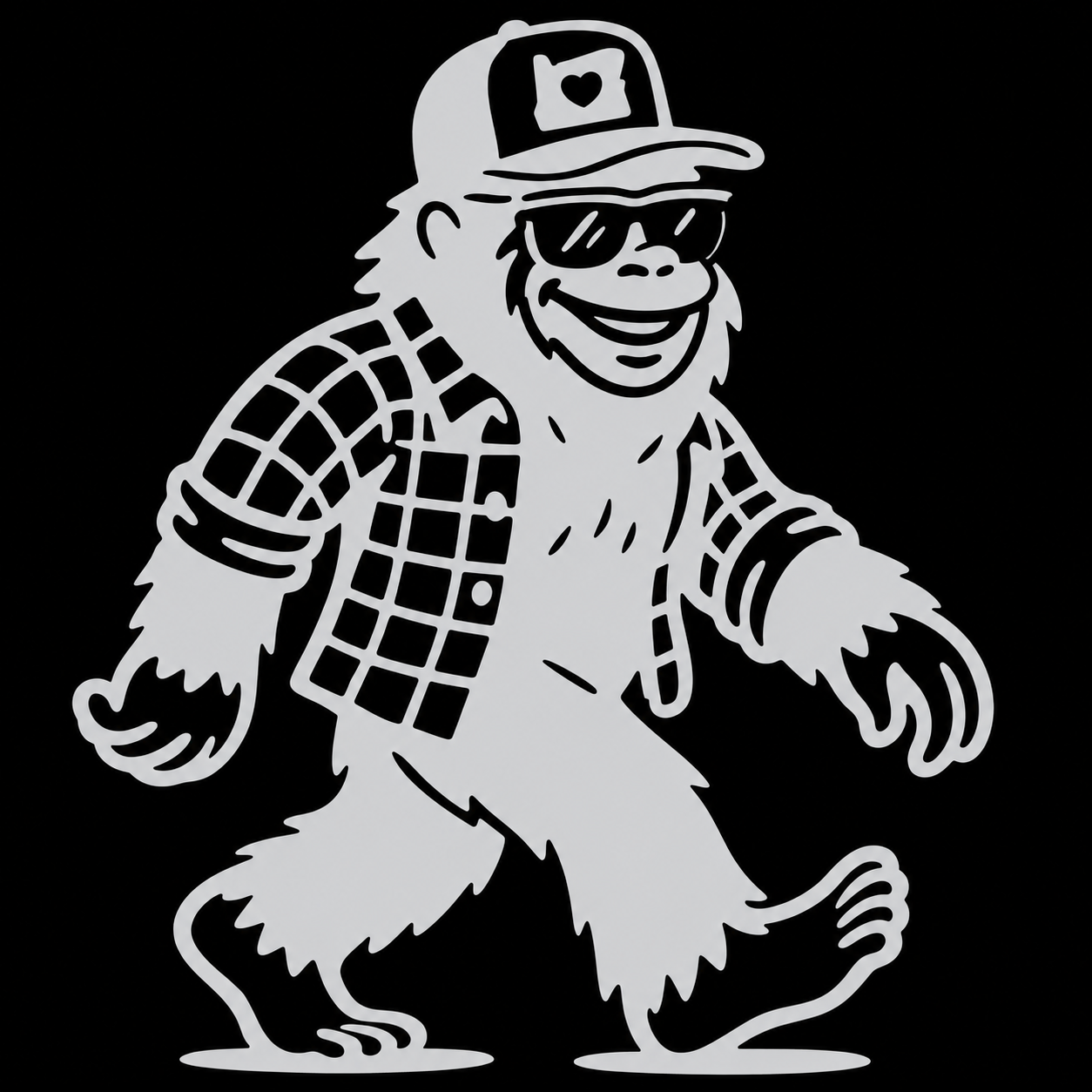 Big Foot with Oregon Hat