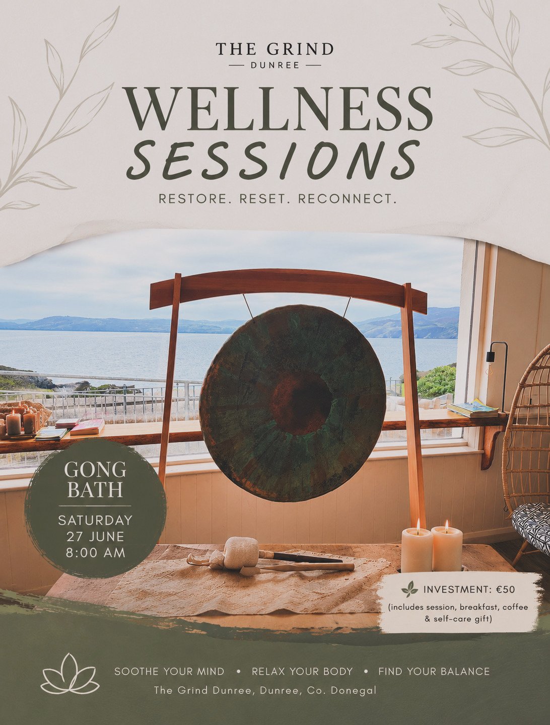 Wellness session at the grind in dunree