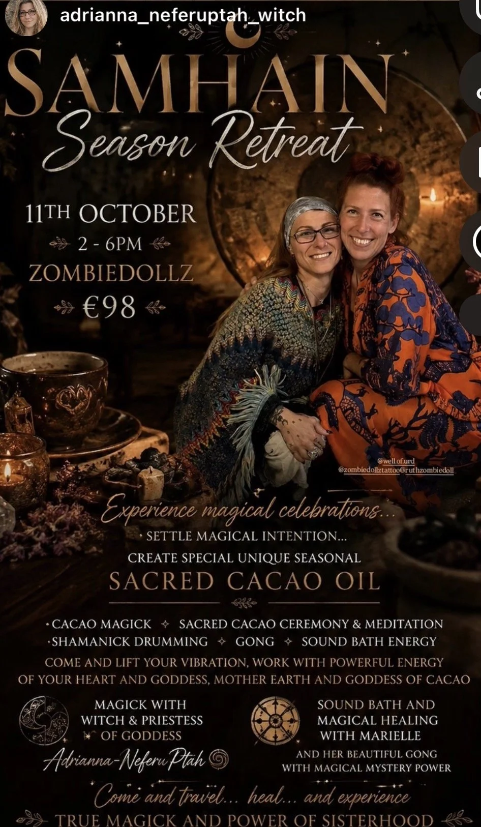 Gonca ~ Samhain season retreat 