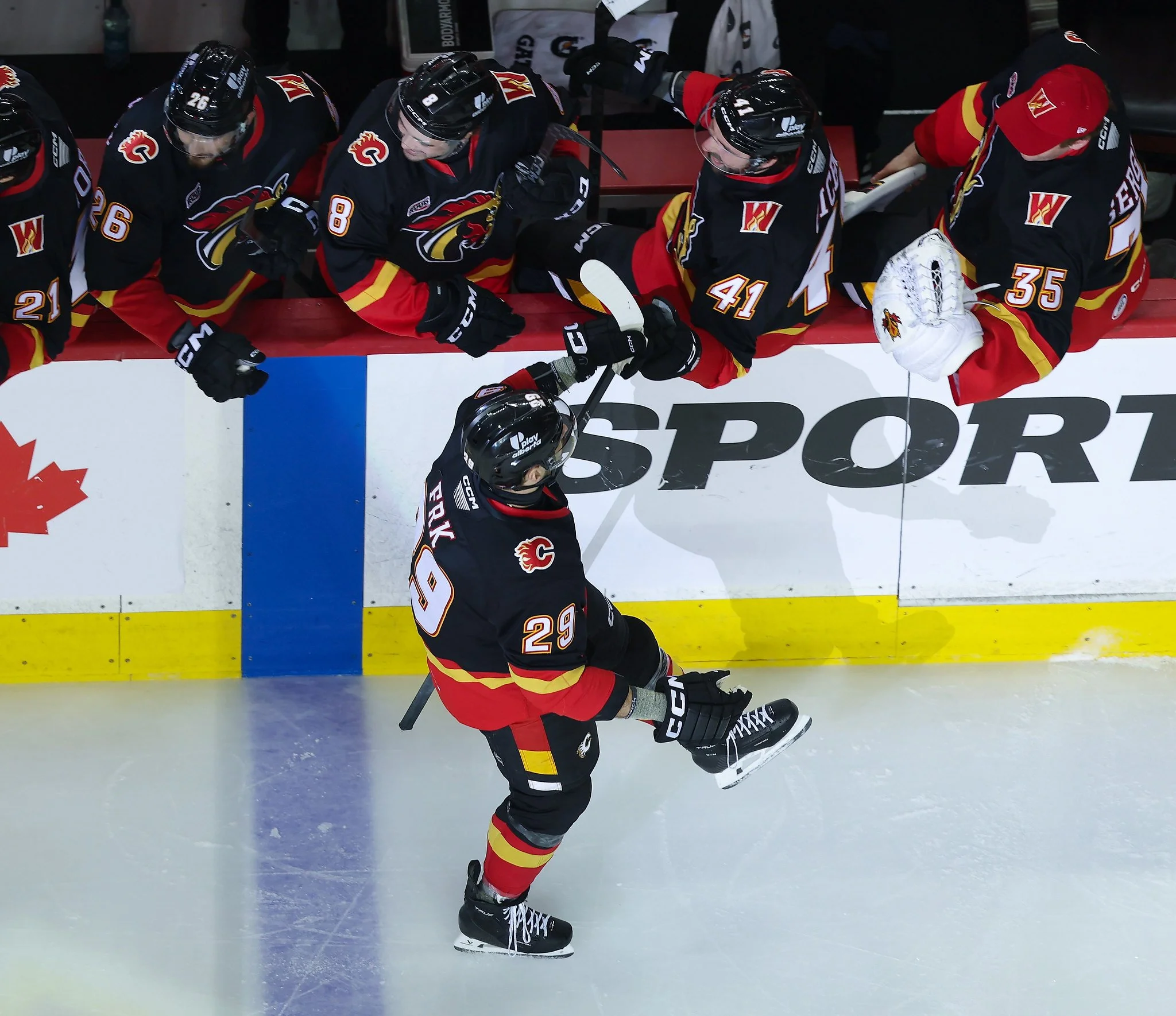 Frk scores four, Calgary’s Uchacz lifts Henderson past Wranglers 6-5