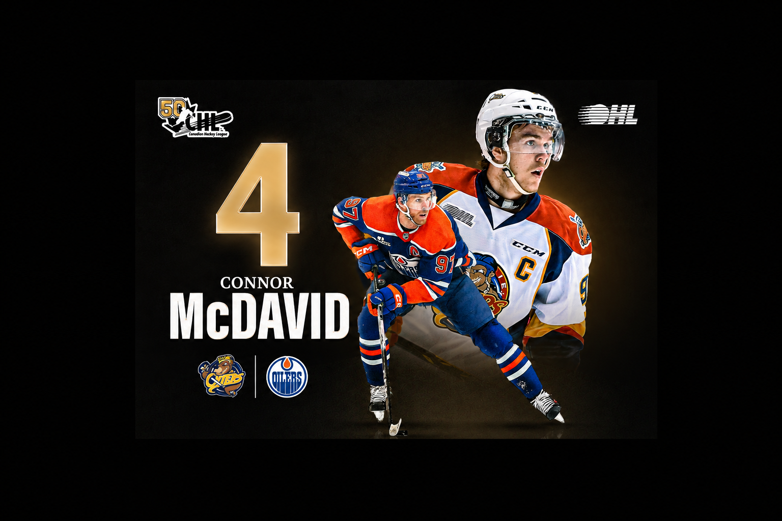 McDavid lands at No. 4 on CHL’s all-time list after a junior career that rewrote expectations