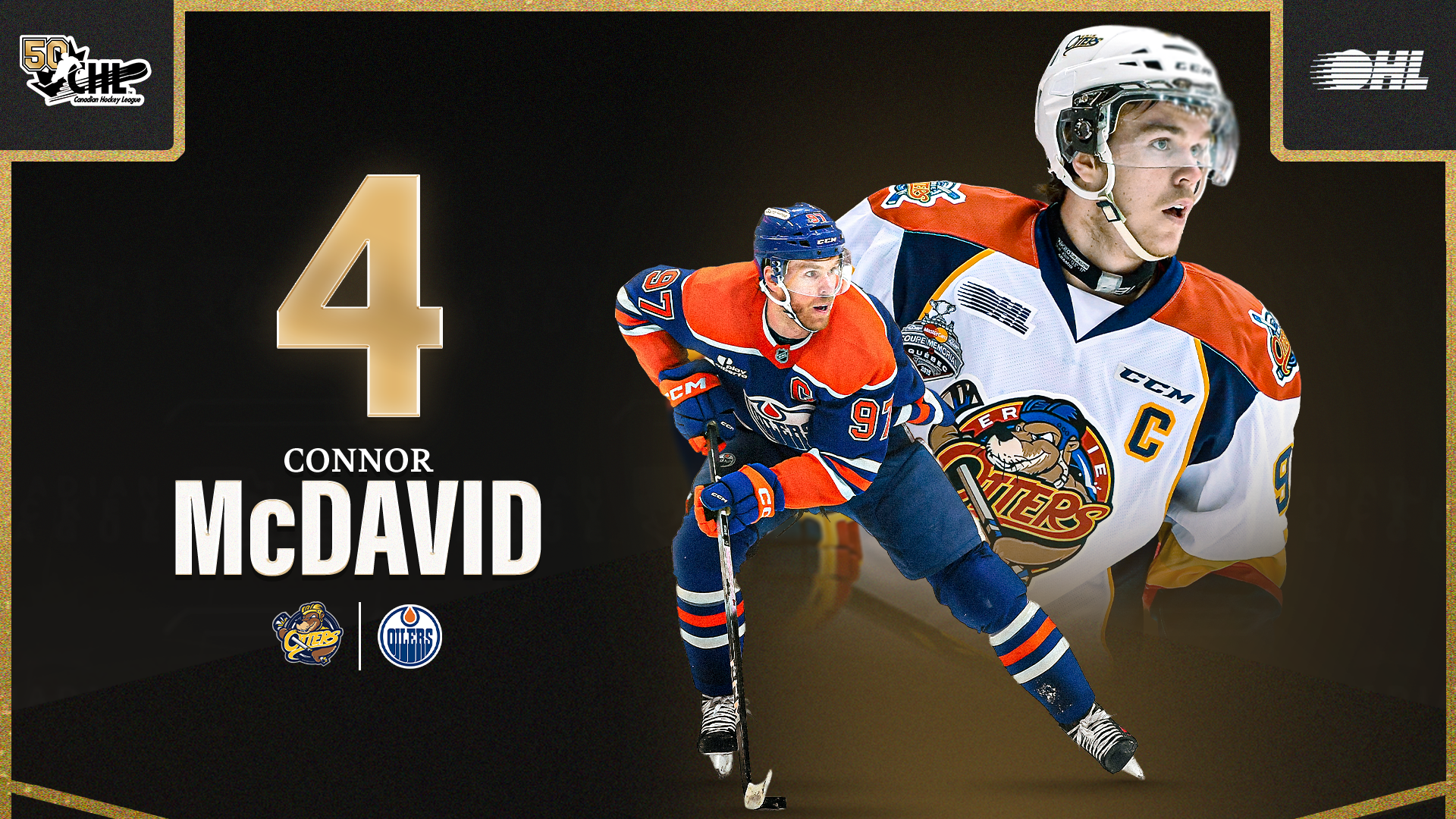 McDavid lands at No. 4 on CHL’s all-time list after a junior career that rewrote expectations
