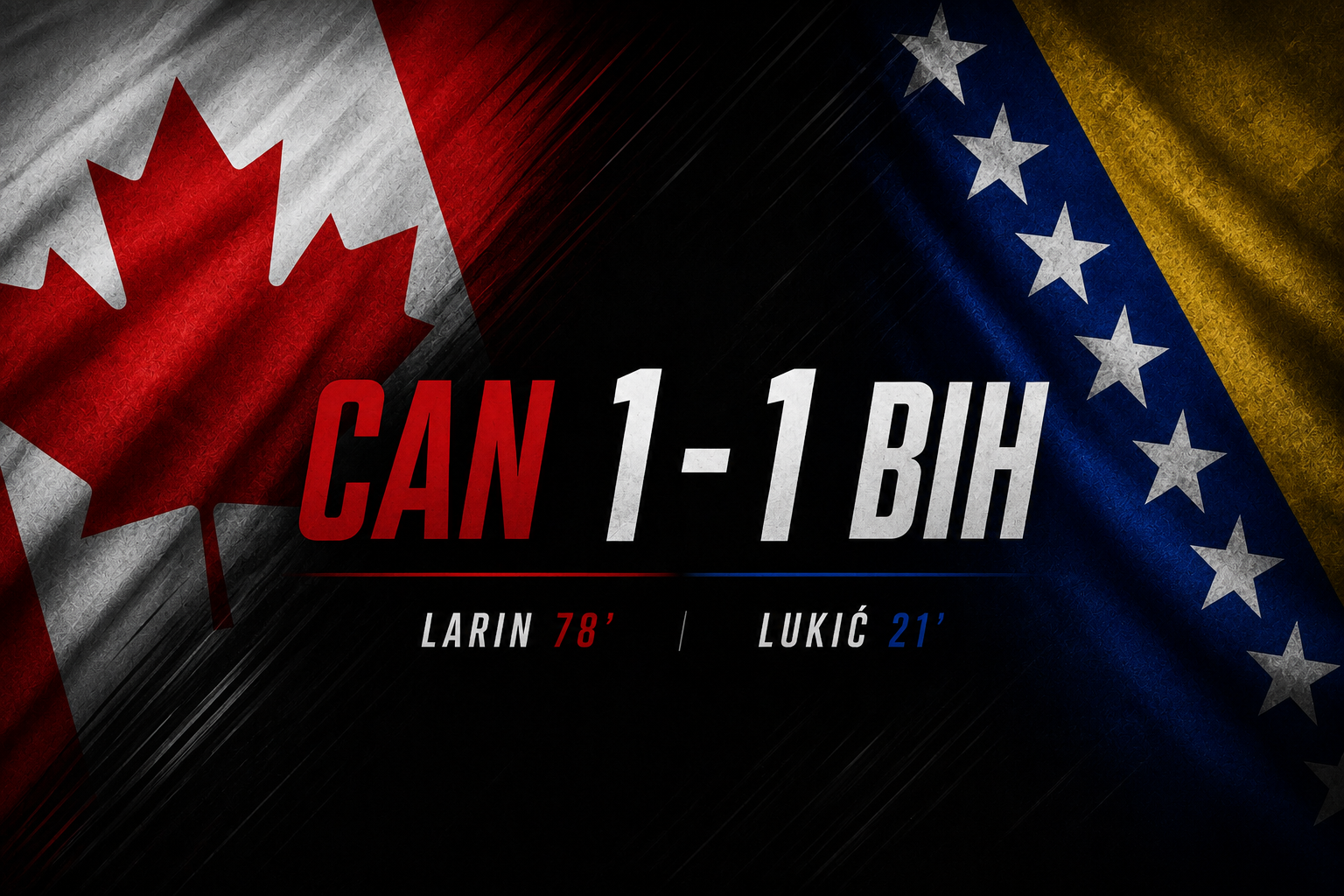 Larin's late equalizer earns Canada historic first World Cup point