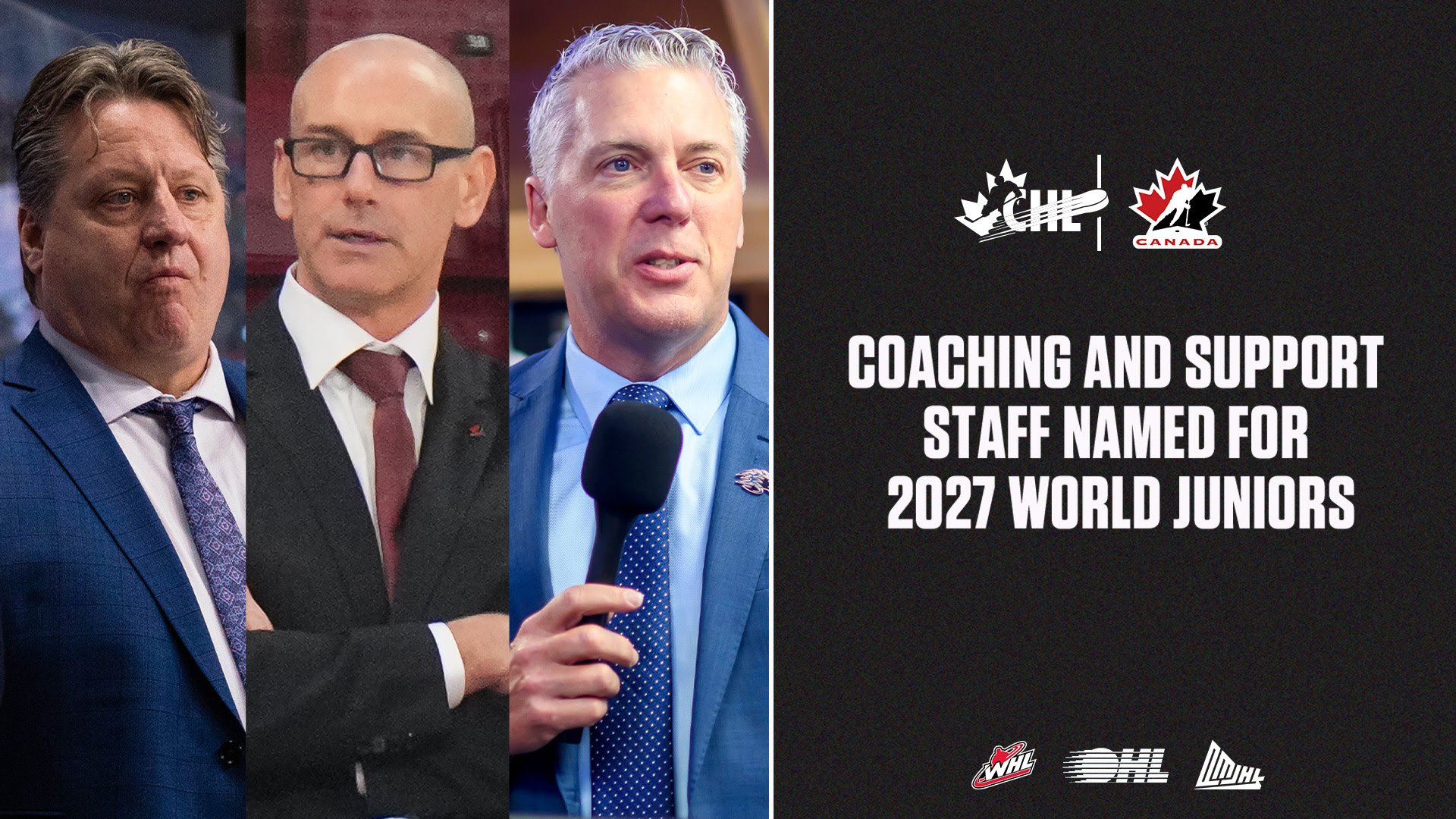 Lauer, Bannister, Hulton join Canada’s coaching staff for 2027 World Juniors