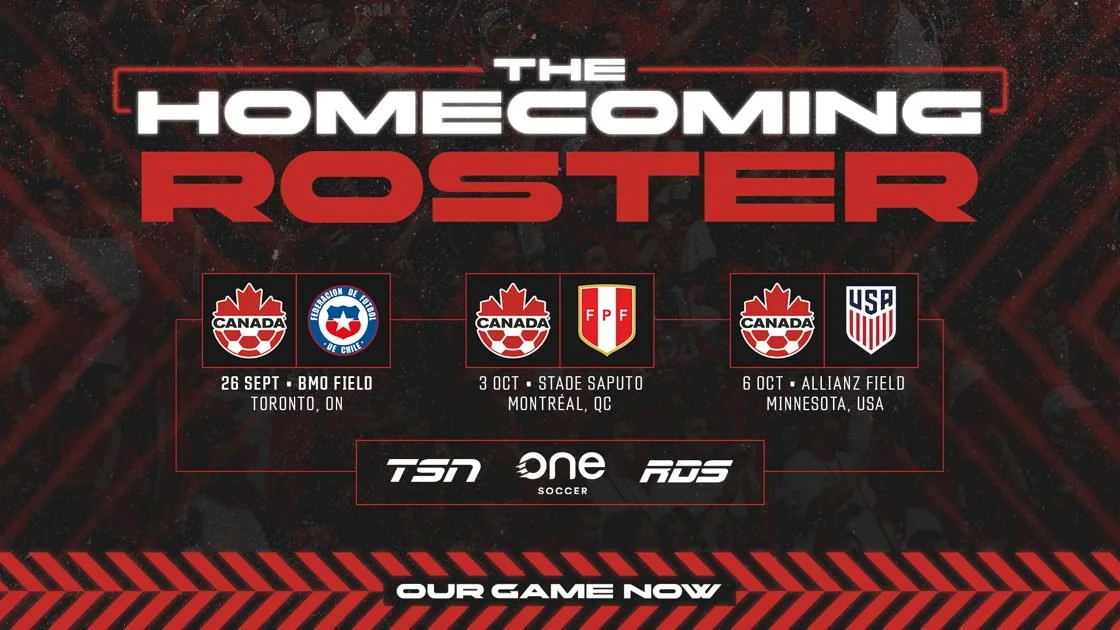 Canada’s World Cup homecoming: CANMNT faces Chile, Peru and USA in fall friendlies