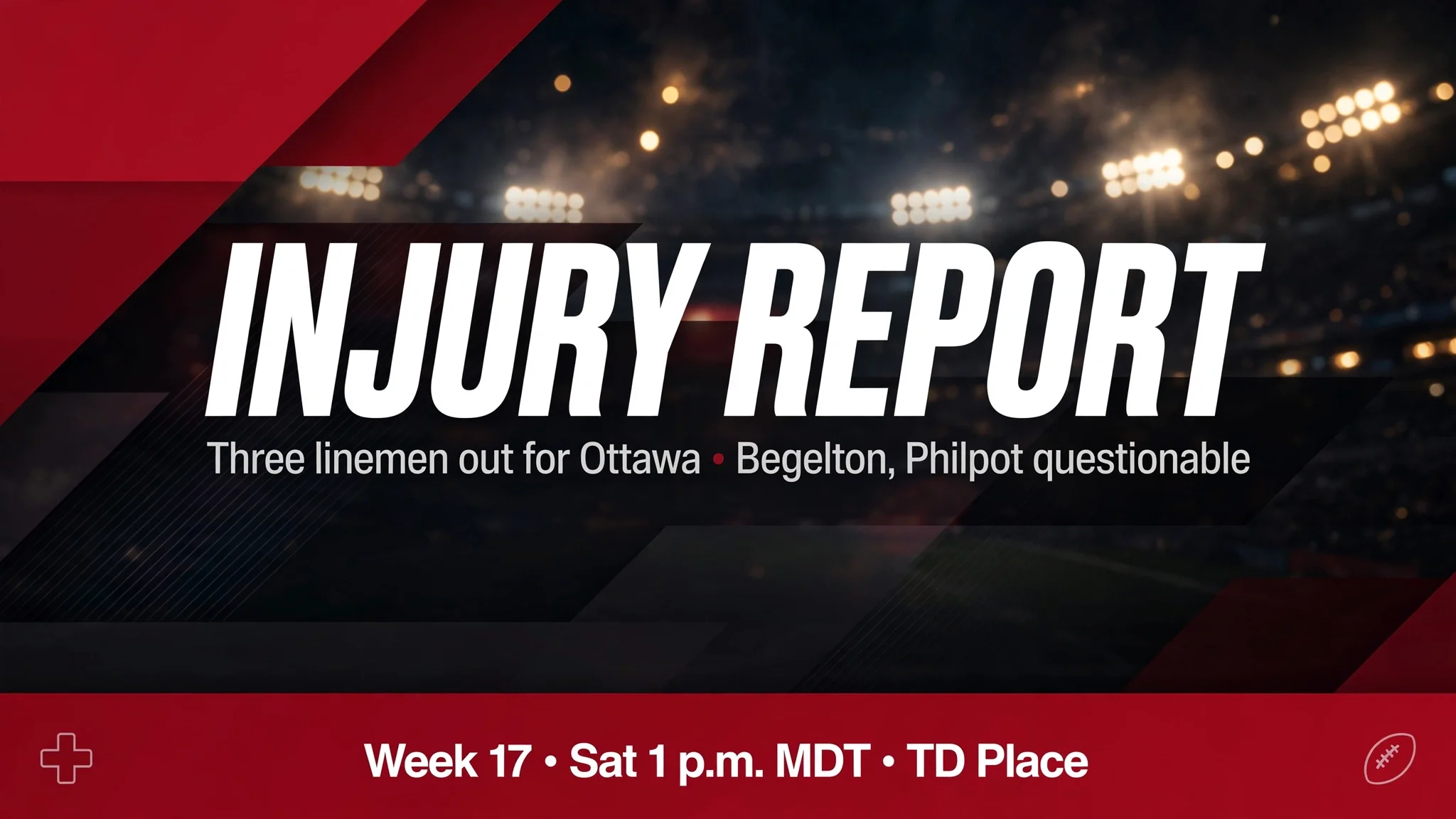 Stampeders rule out Demery, Hills, Nichols for Saturday rematch in Ottawa