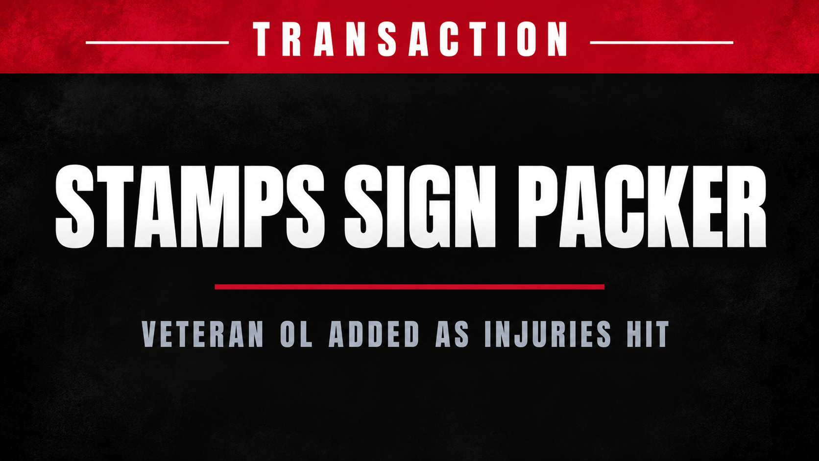 Stampeders sign veteran OL Tyler Packer as injuries hit the offensive line