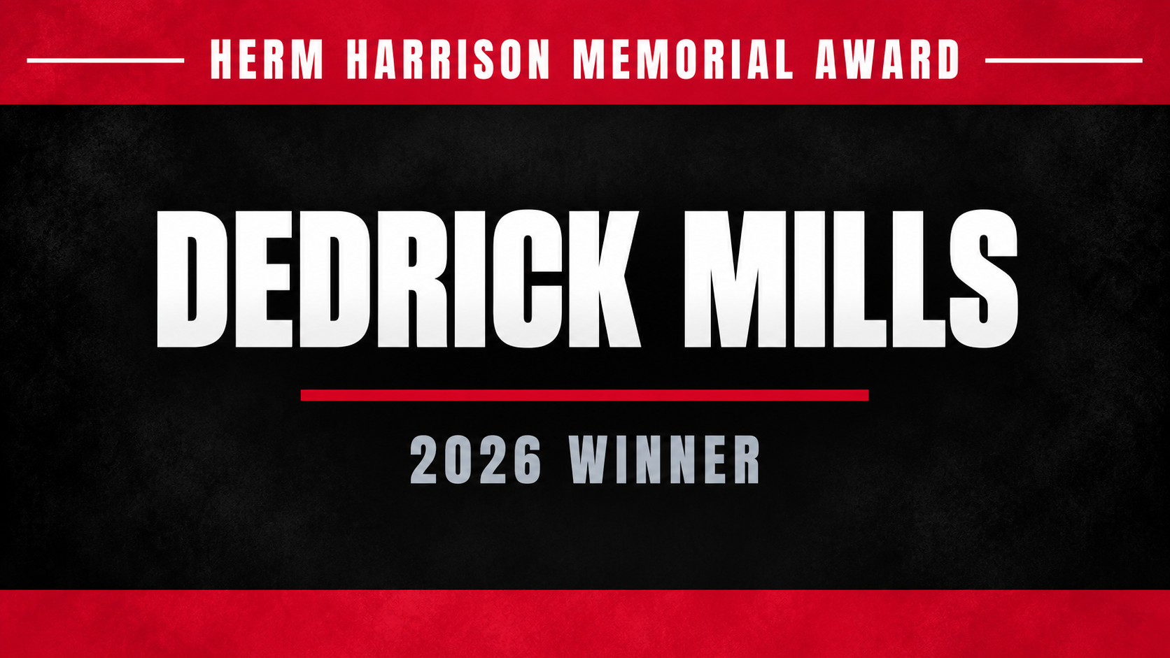 Dedrick Mills named 2026 Herm Harrison Memorial Award winner