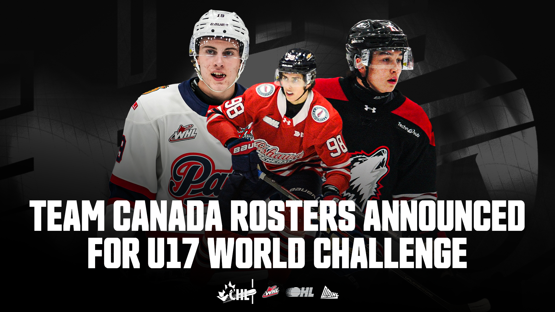 44 CHL players named to Canada's U17 World Challenge rosters