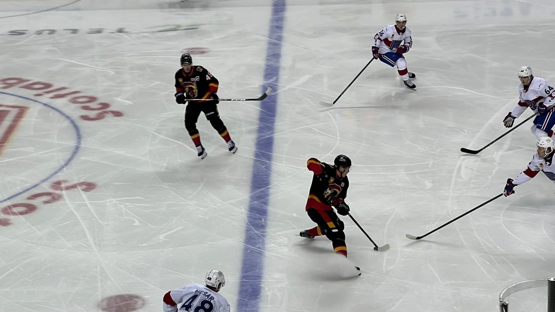 Nylander breaks late tie as Wranglers beat Rocket 4-2
