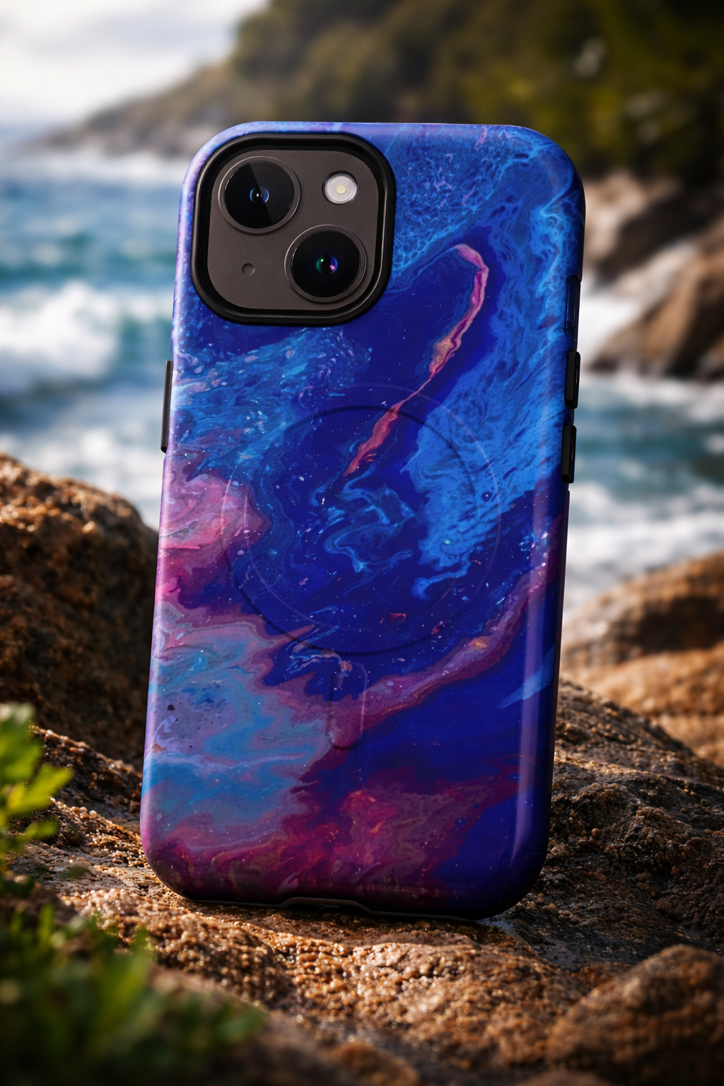 "Cobalt Undertow" - MagSafe® tough case for iPhone®