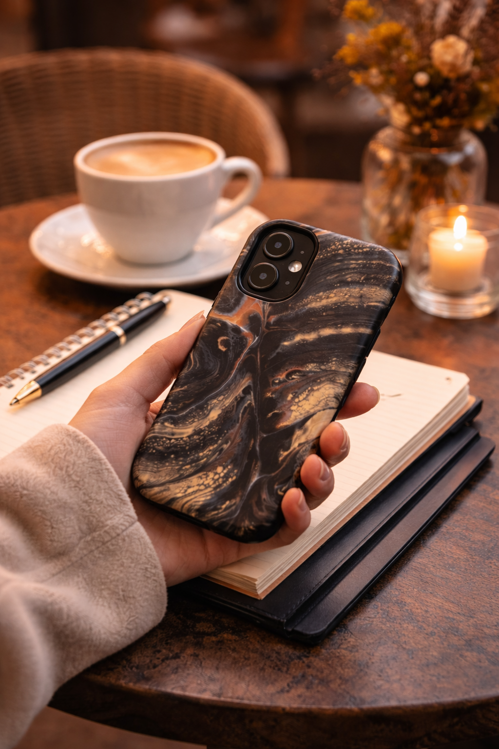 Onyx Undertow - Abstract art MagSafe® tough case for iPhone®17