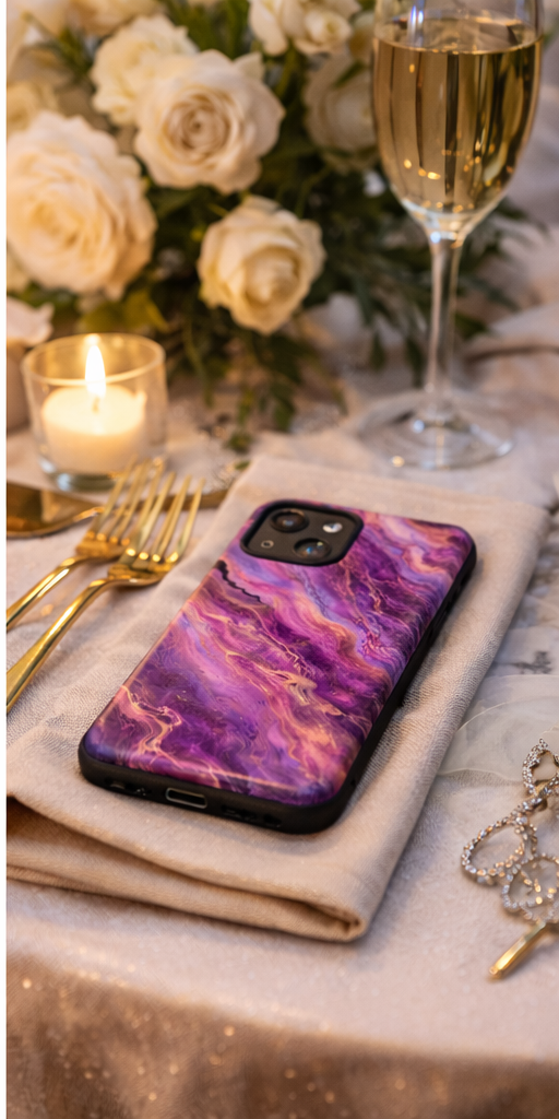 Amethyst Undertow - Abstract Art iPhone®️ Case | MagSafe® tough Protection