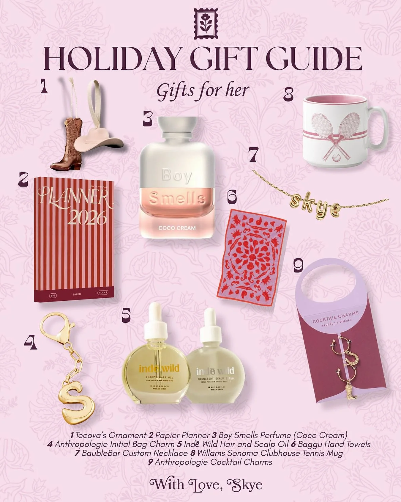 Holiday Gifting Guide! 

#gift #giftguide #christmasgift #giftsforher #holidaygifts #birthdaygifts #girliegifts