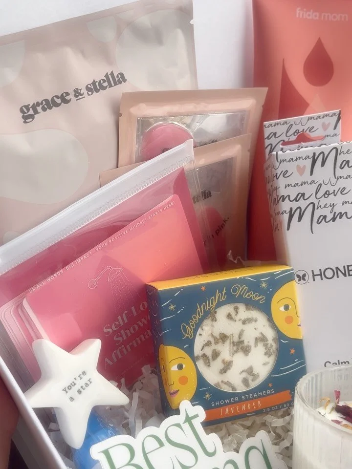 So fun putting together a custom mama-to-be Mother&rsquo;s Day box 💫🌠🌌🤍

And don&rsquo;t forget our standard Mother&rsquo;s Day boxes&mdash;thoughtfully made and ready to gift 💐

Celebrating every kind of mom, in every stage 🤍

#mothersday #mot