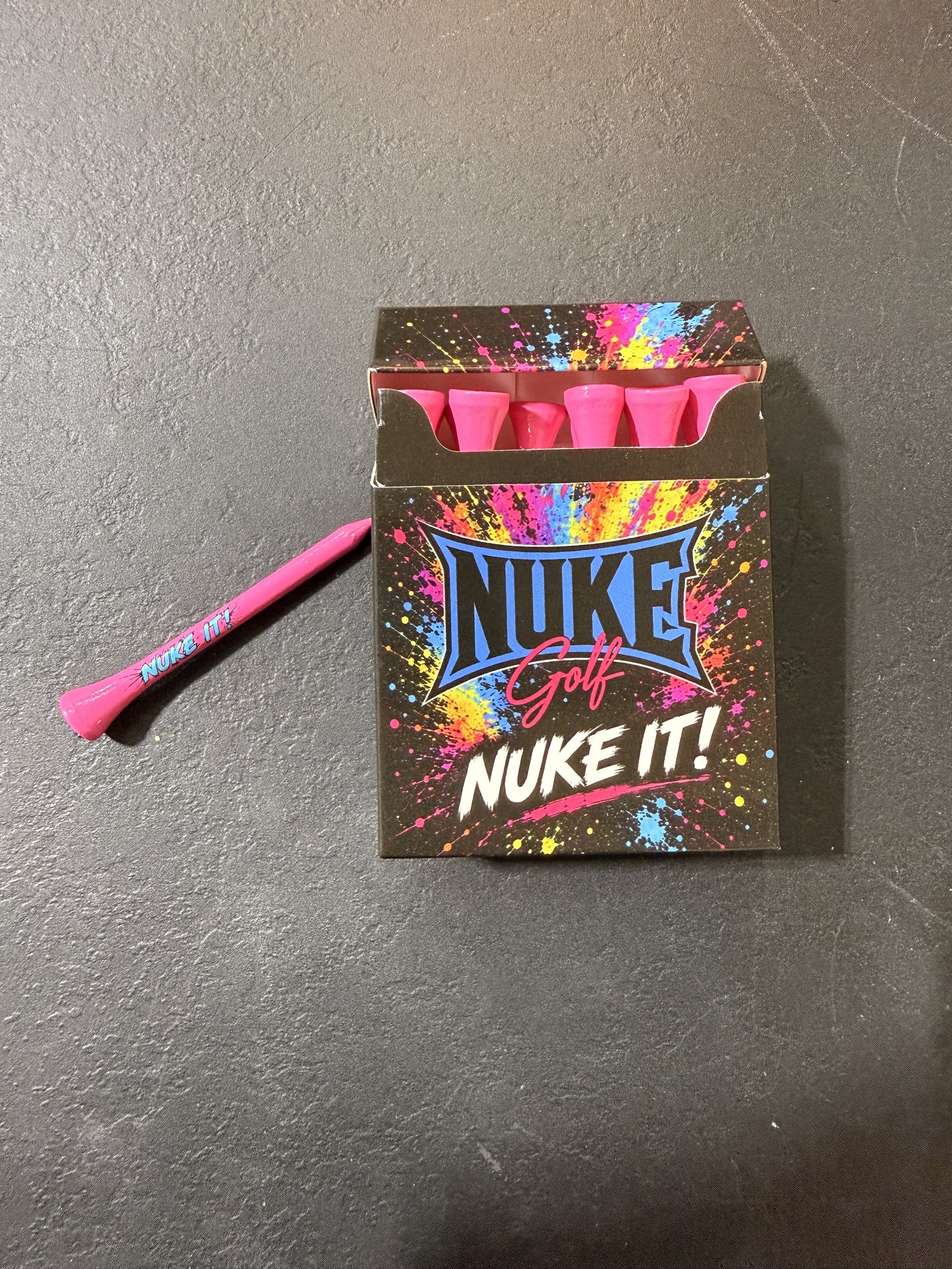 Nuke It! Golf Tees - Vibrant Set of 12
