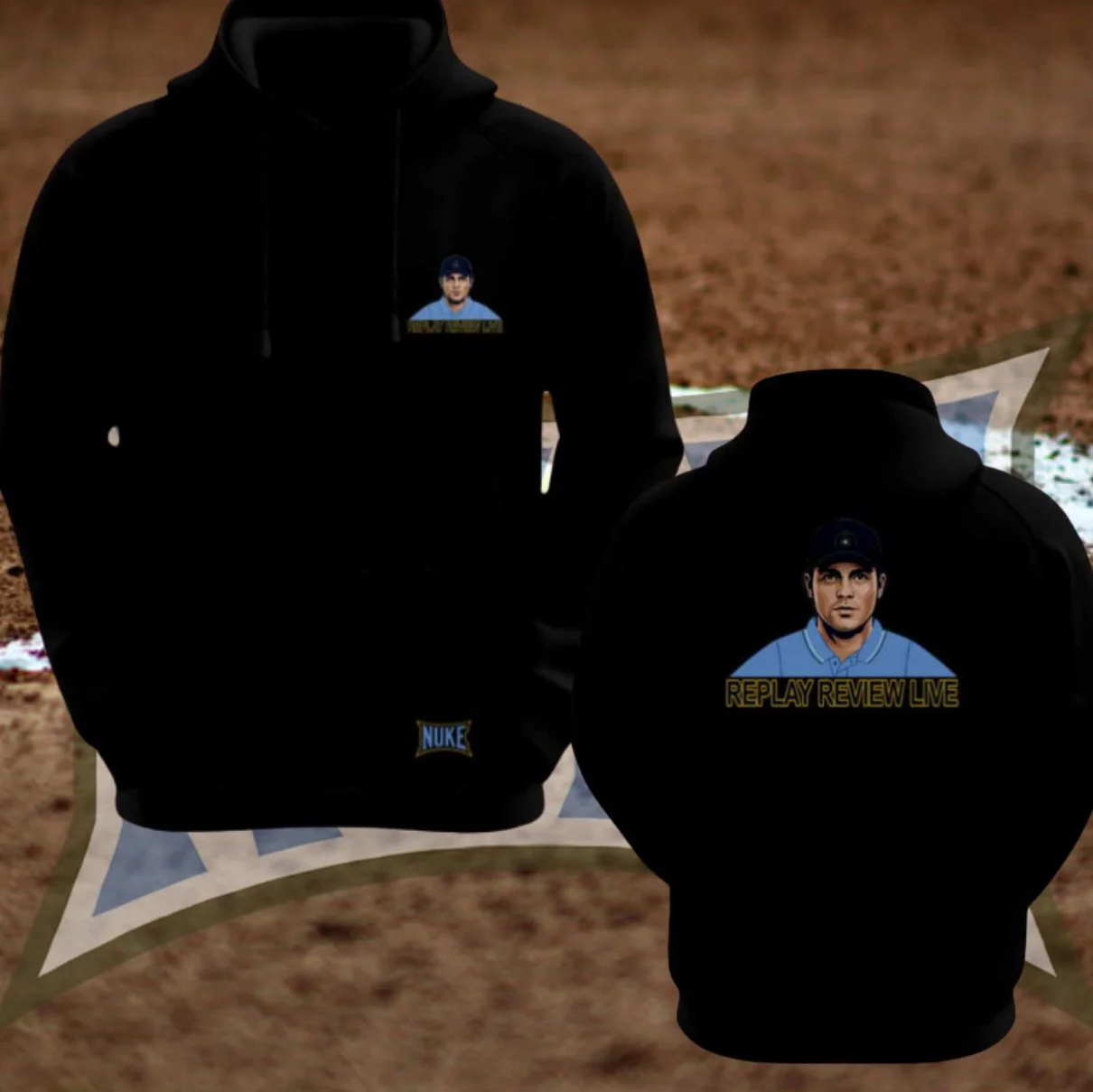 Athletic Black Hoodie