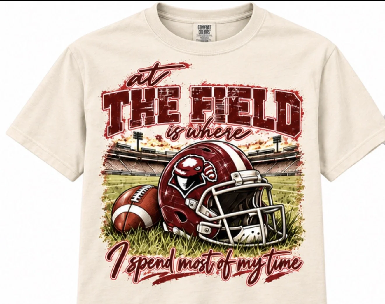 Football Fan Gear Comfort Color Tee