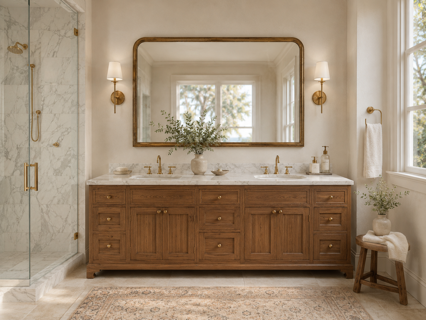 Elegant spa-inspired bathroom with marble accents.png