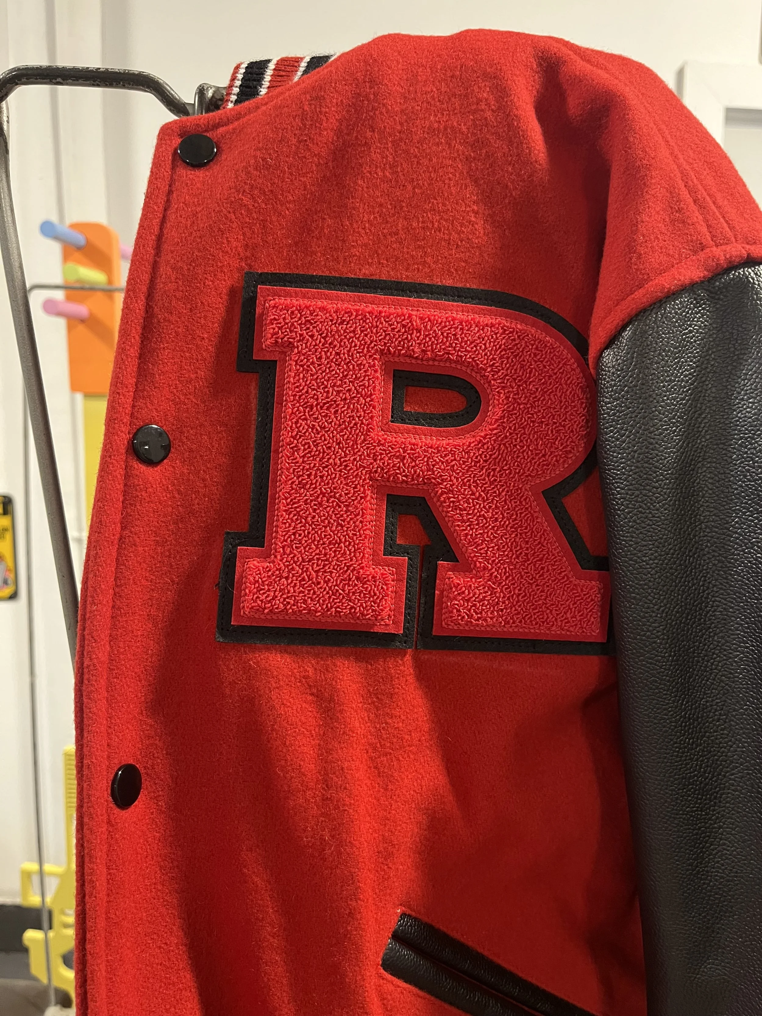 Rutgers University Chenille Patchwork
