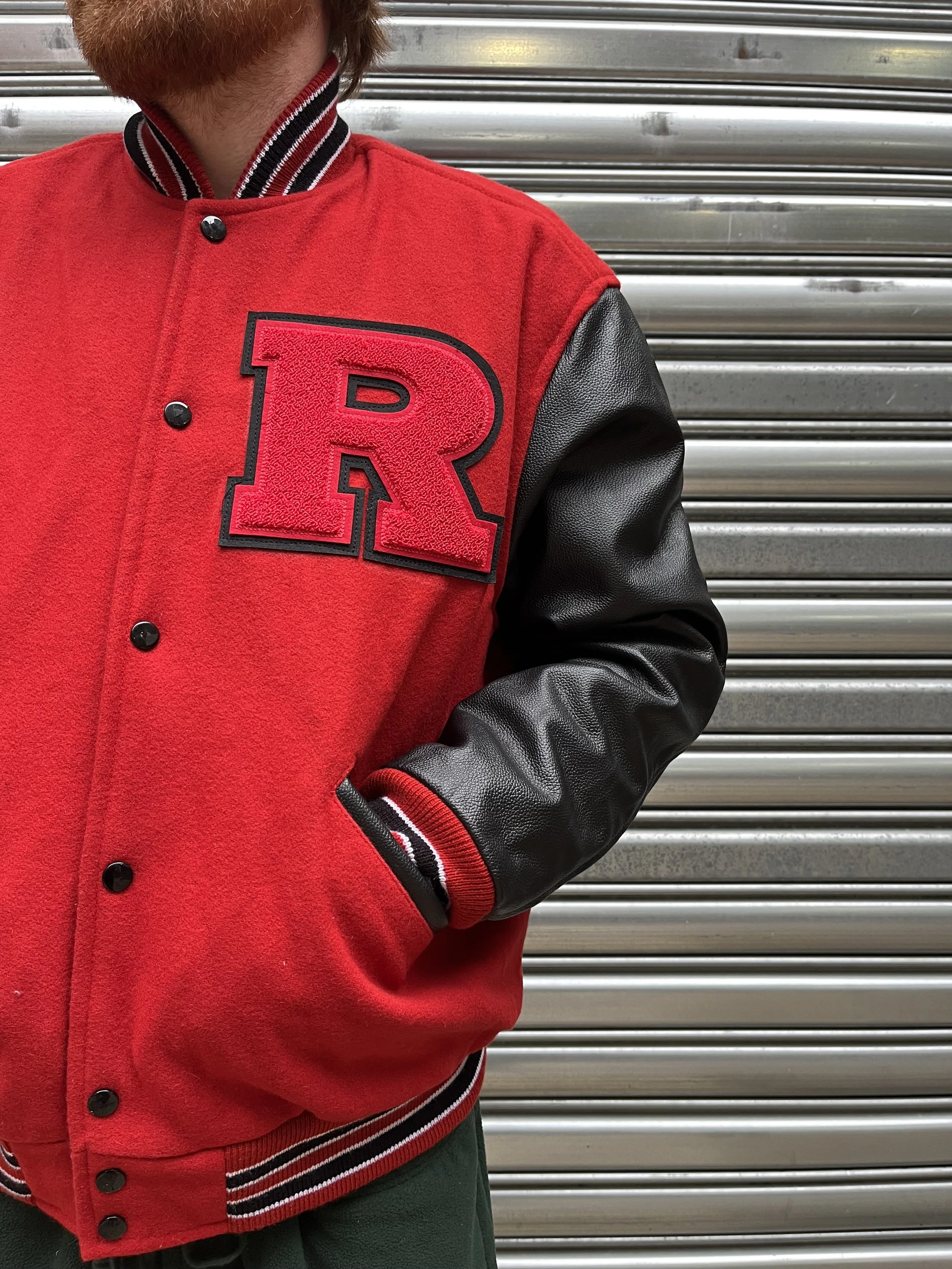 Rutgers University Chenille Patchwork Full