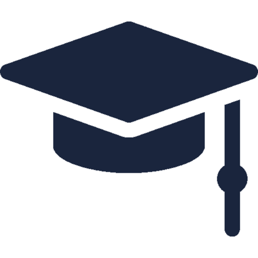 Icon of a graduation cap with a tassel.