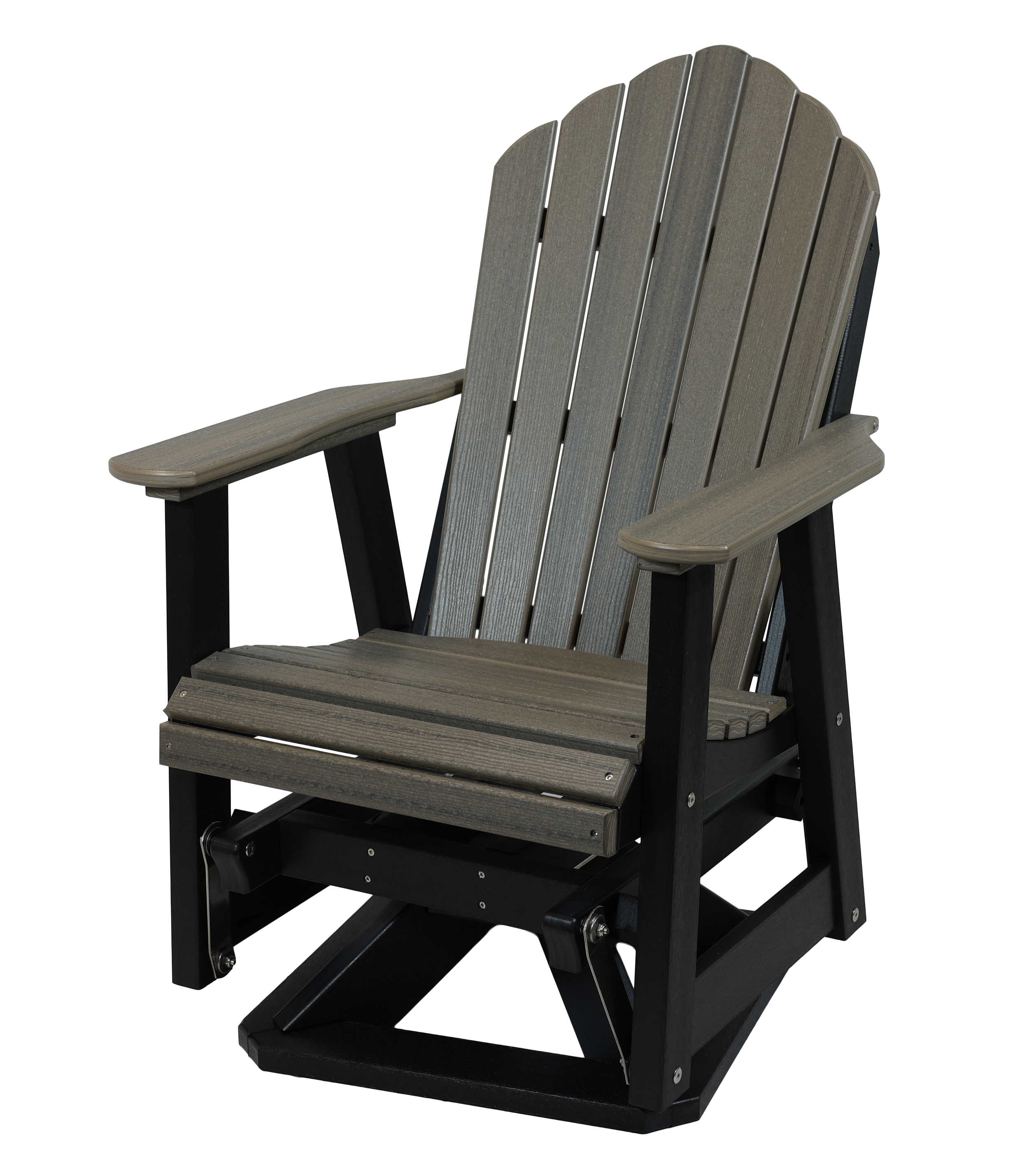 Columbia Swivel Glider, C-140 (Coastal Gray/Black). 28”W x 30”D x 42”H, 18” Seat H.