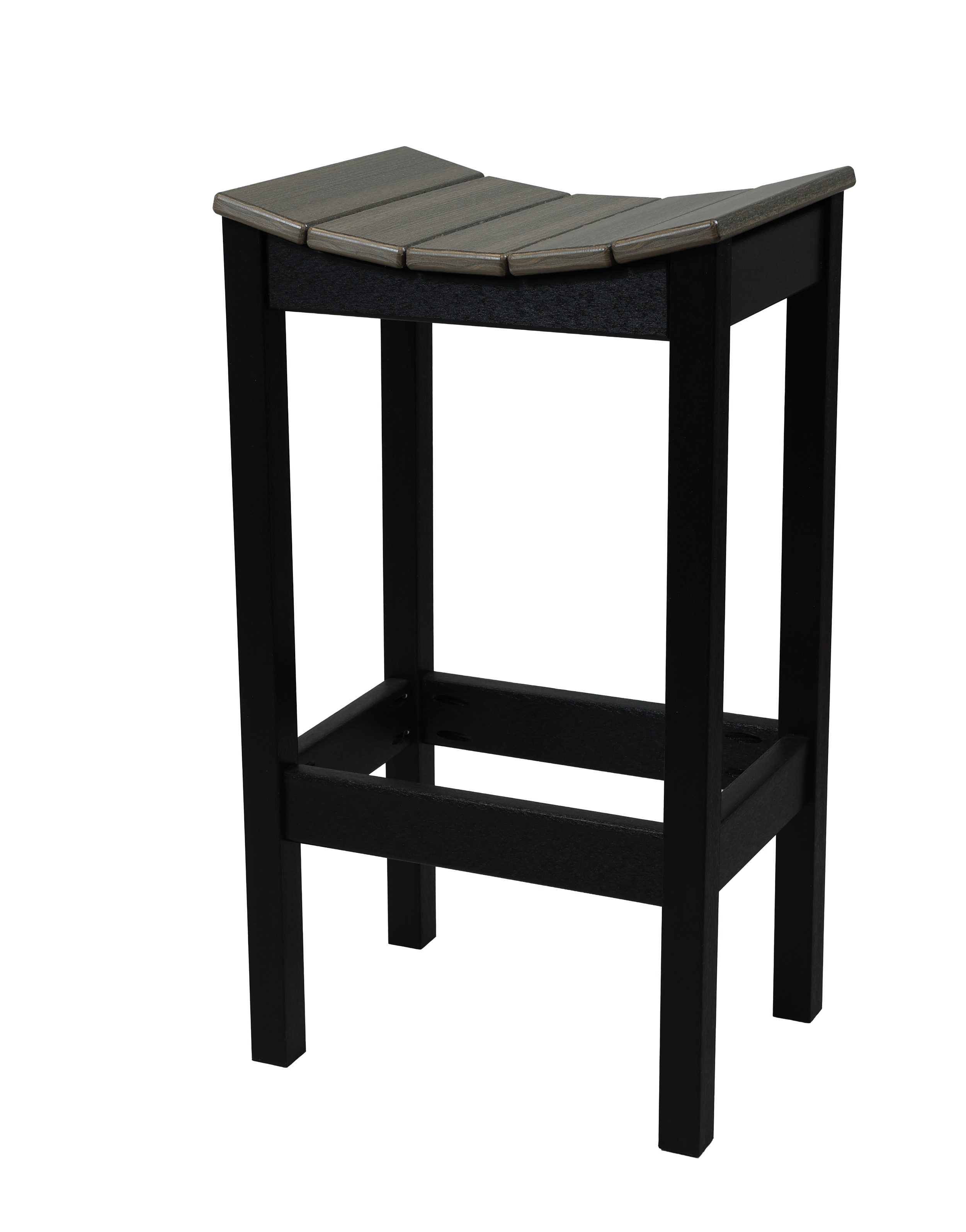 Sunriver Stool, S-120 (Coastal Gray/Black).  18”W x 13.5”D x 30”H