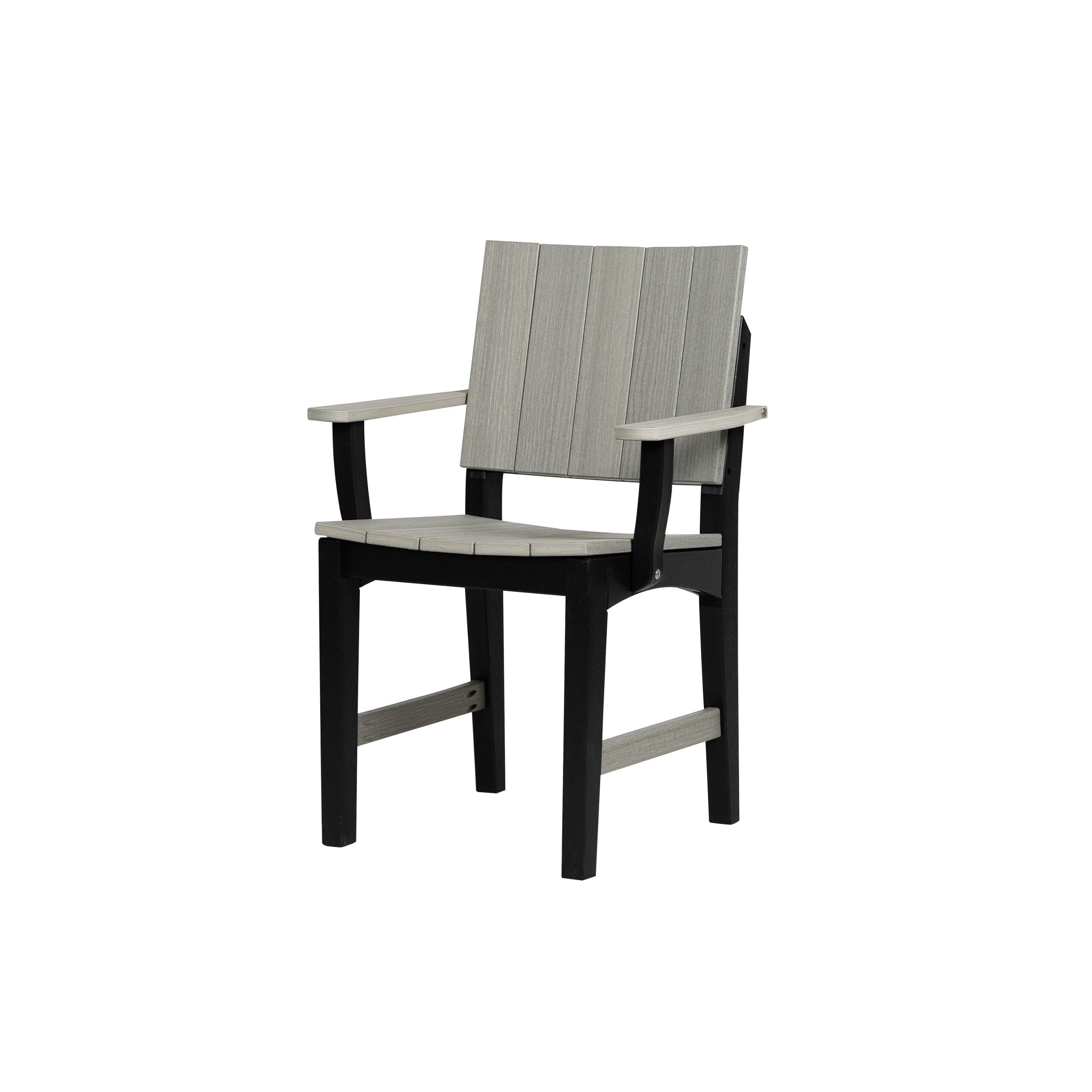 Sunriver Arm Chair, S-135 (Driftwood Grey/Black). 22.4”W x 19.5”D x 34”H, 18.5” Seat H