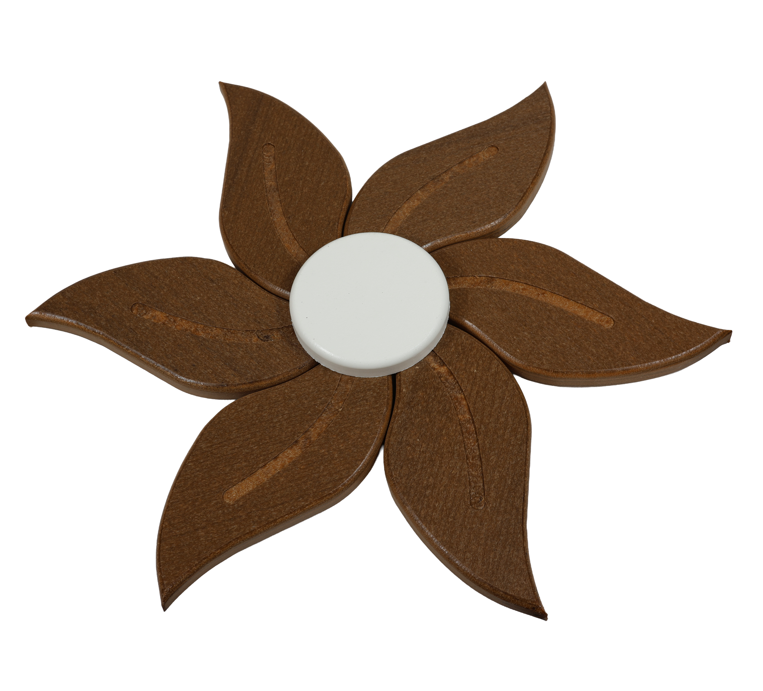 Assorted Flower Decor, Misc-130 (Antique Mahogany & White). Various Sizes