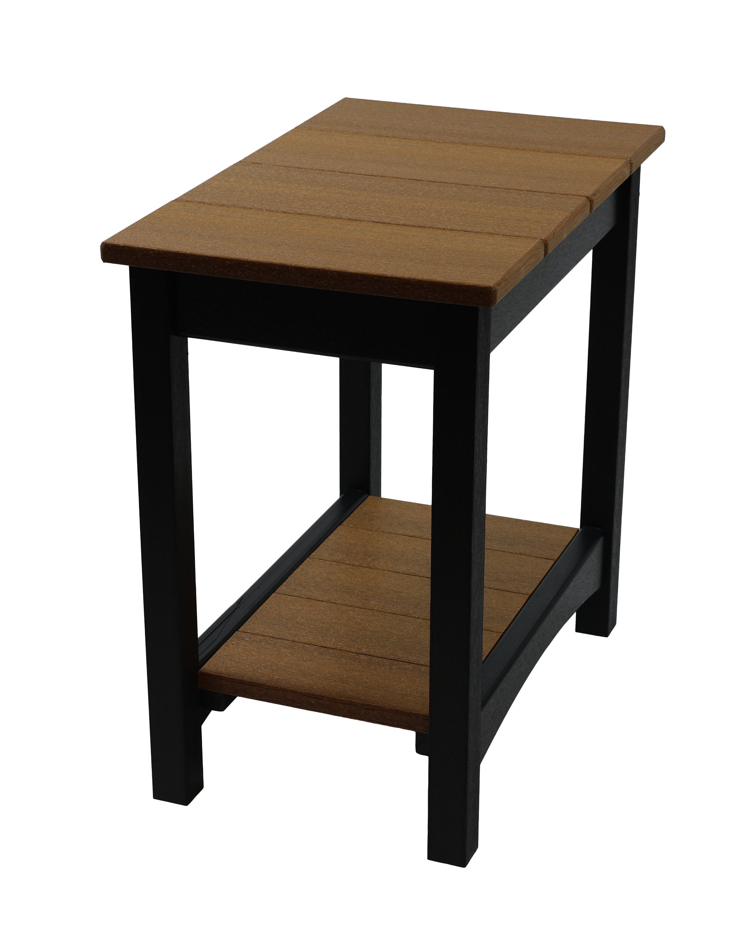 Sunriver End Table, S-165 (Antique Mahogany/Black). 14”W x 22”D x 22”H