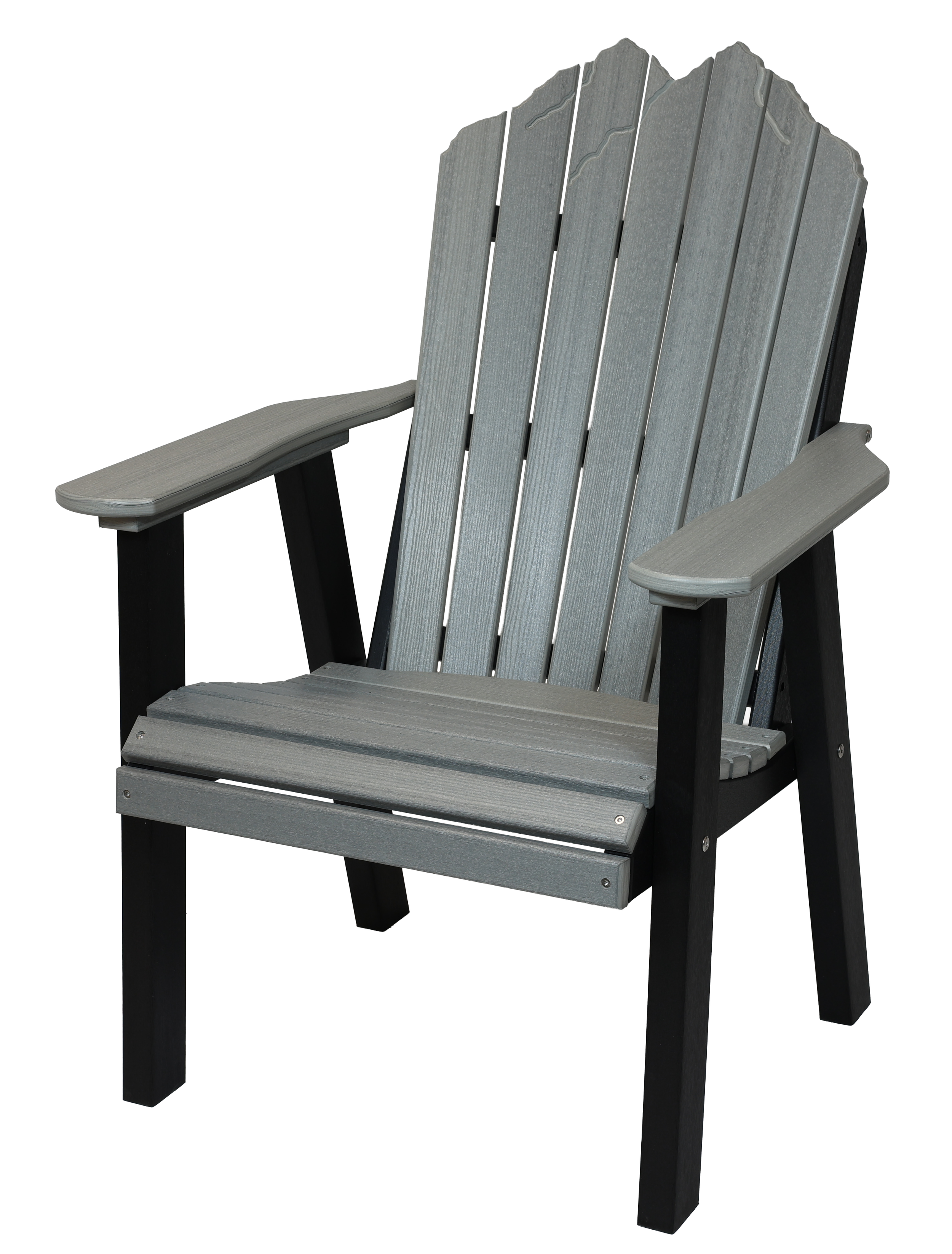 Rocky Mountain Arm Dining Chair, CDA-900 (Driftwood Grey/Black). 28”W x 24”D x 41”H, 17” Seat H