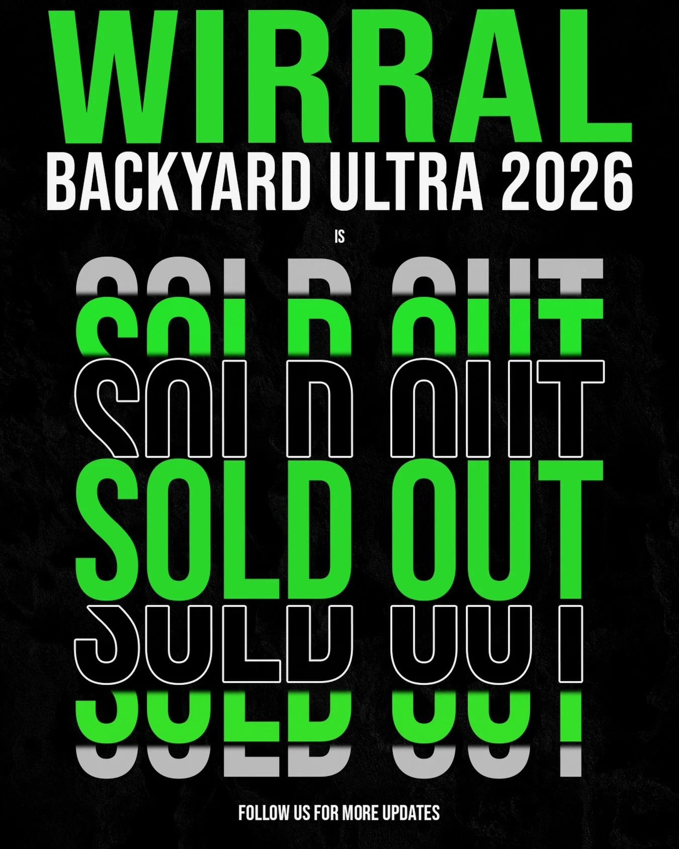 🔥 Wirral Backyard Ultra 2026 is officially sold out! 🎉

🙌 We&rsquo;re honestly blown away &ndash; selling out our brand new event in a single weekend is something we never take for granted. The support, excitement and trust you&rsquo;ve shown mean