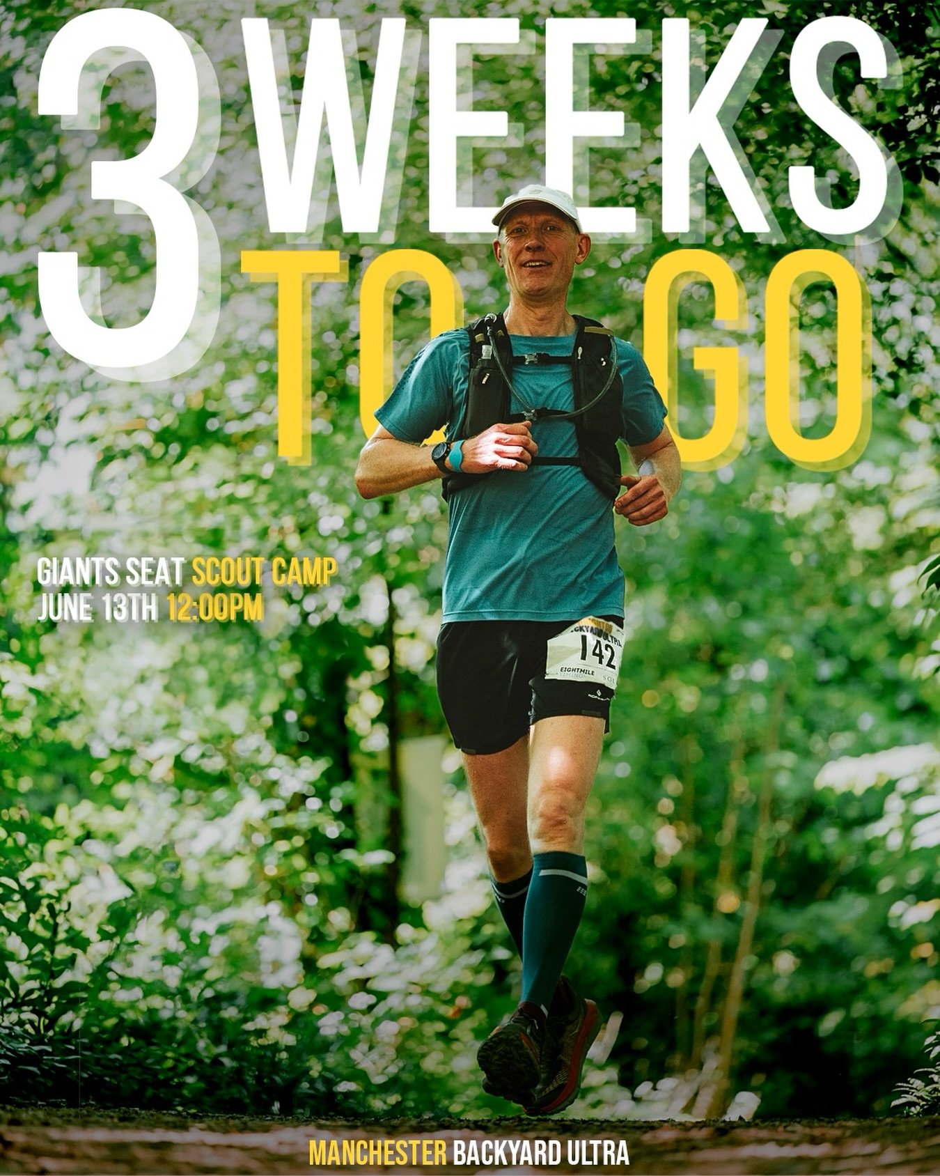 ⏳ 3 Weeks To Go&hellip; Manchester Backyard Ultra 2026!

🌿 In less than three weeks time, we&rsquo;ll be heading to Giants Seat Scout Camp once again for Manchester Backyard Ultra 2026, and we can&rsquo;t wait to bring the Backyard Ultra format back