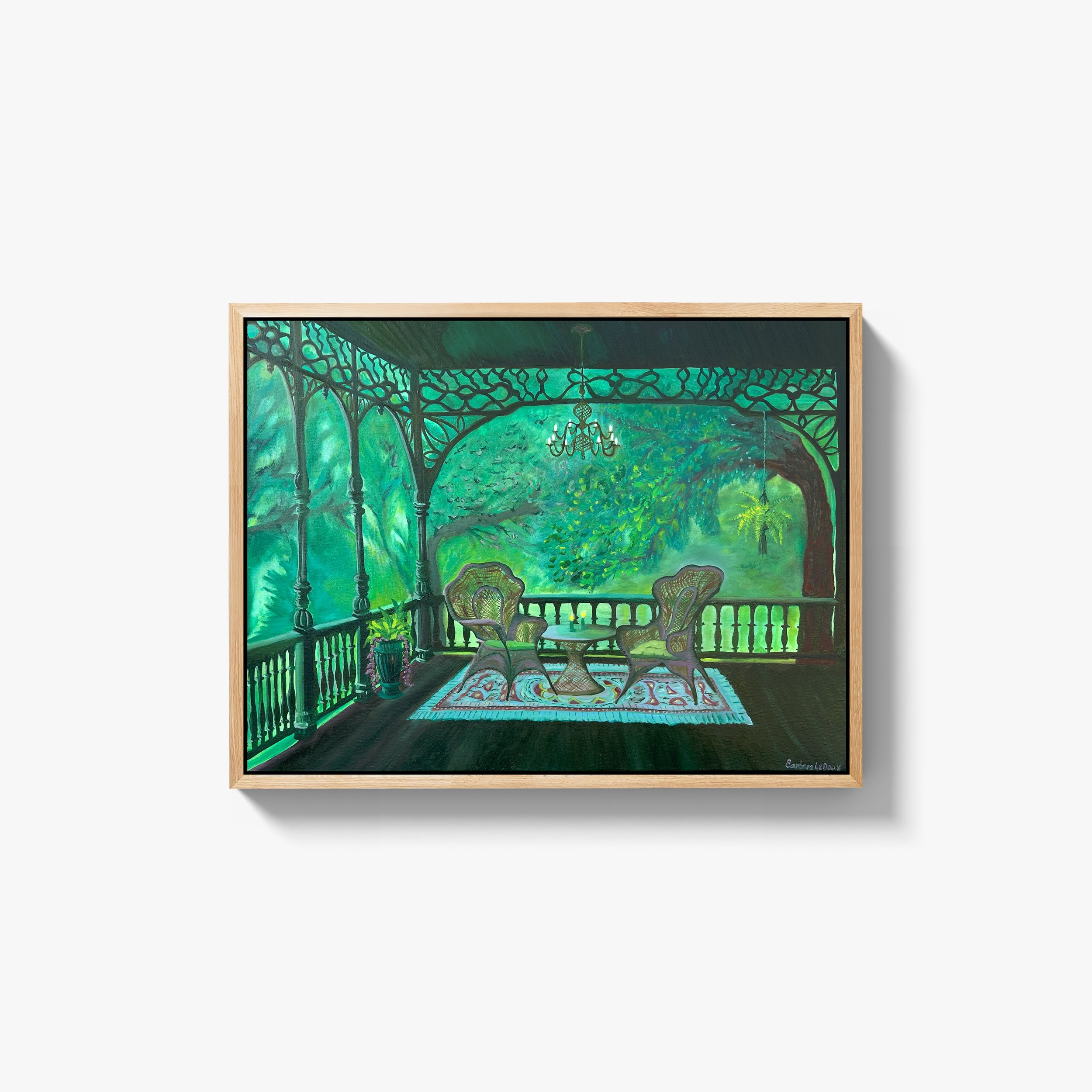 Veranda (24 x 18 in); oil on canvas (SOLD)
