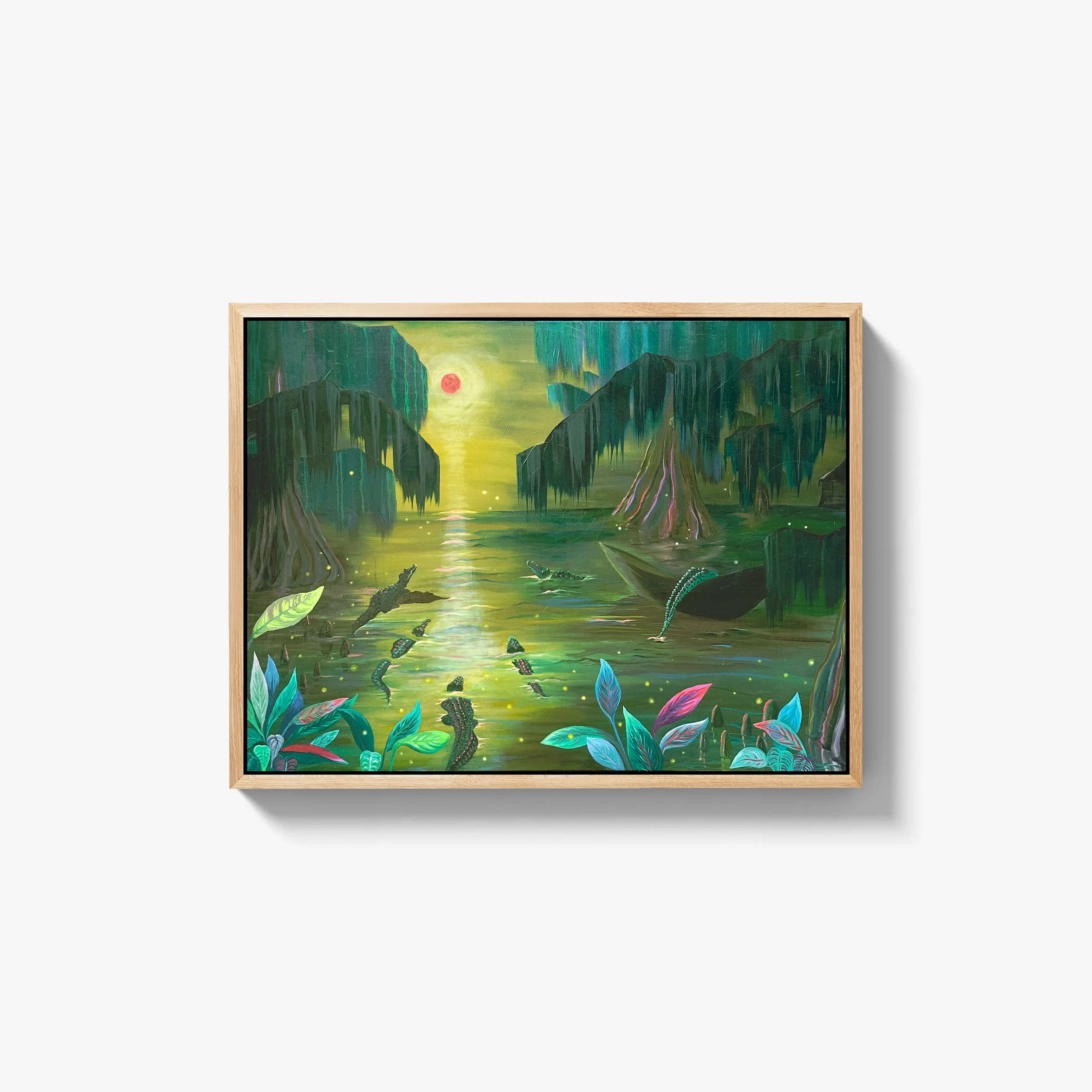 Rite of the Moon Mothers (40 x 30 in); oil on linen (SOLD)  
