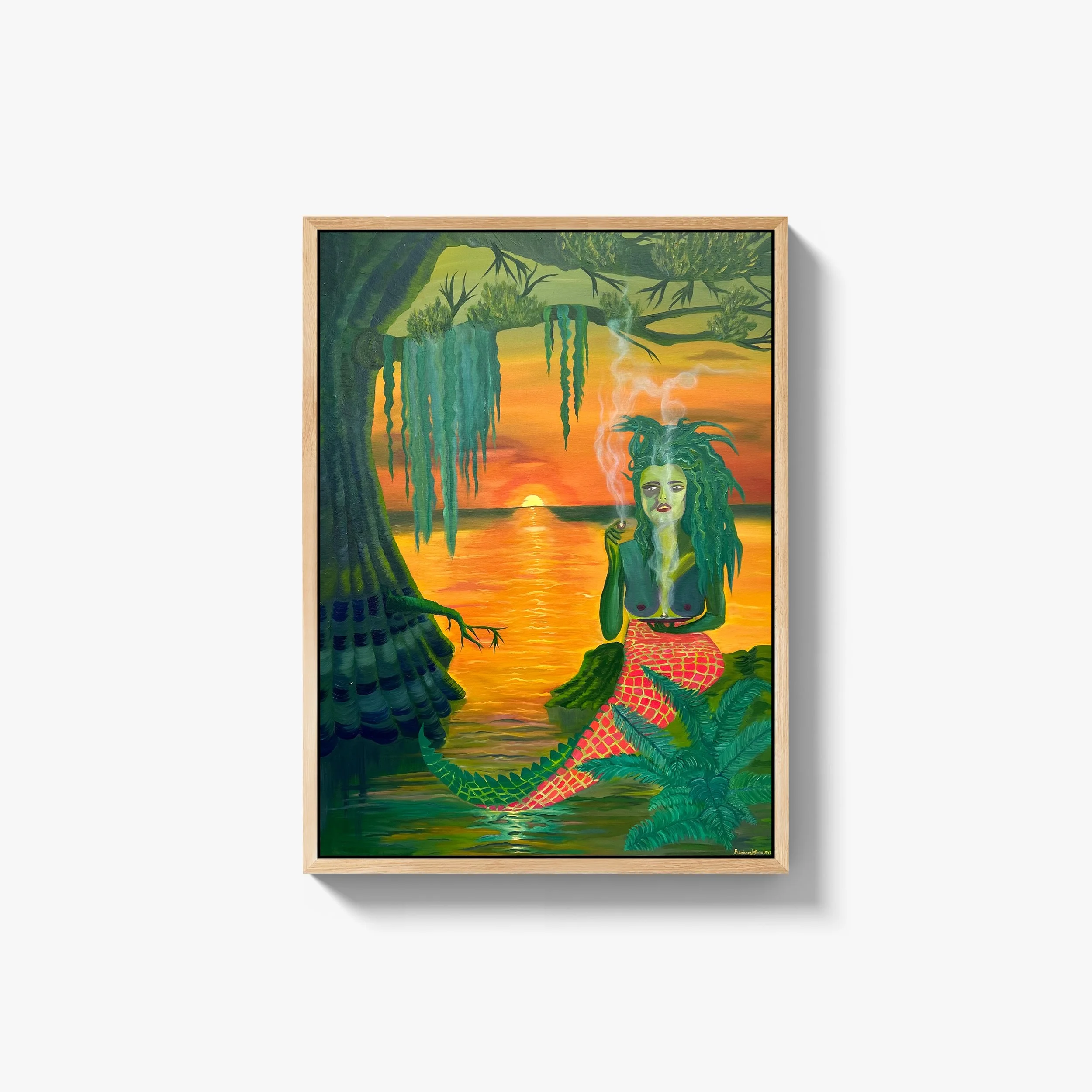 The Swamp Witch
(30 x 40 in); oil on canvas (SOLD)