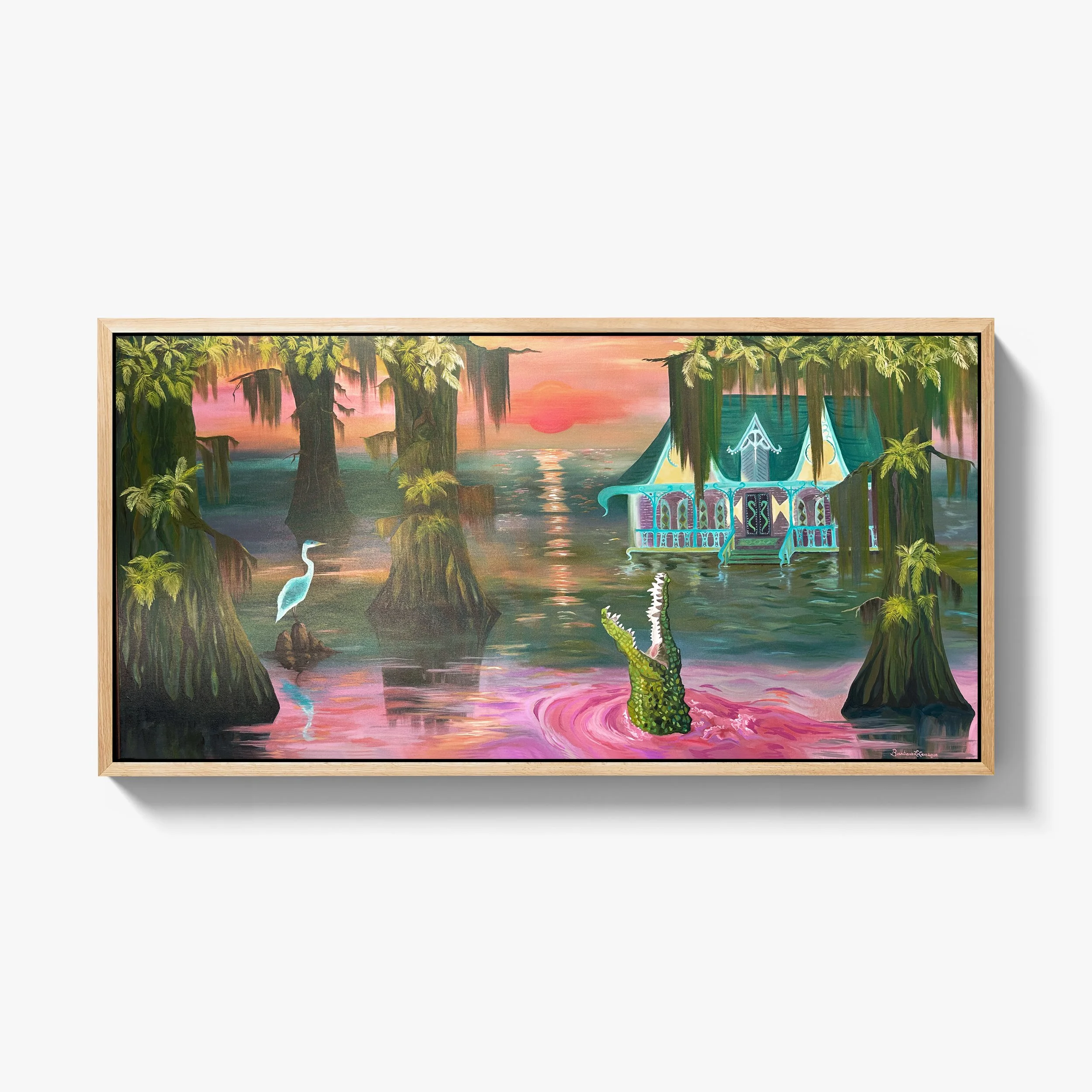 House of the Swamp Witch (74 x 38 in); oil on canvas (SOLD)