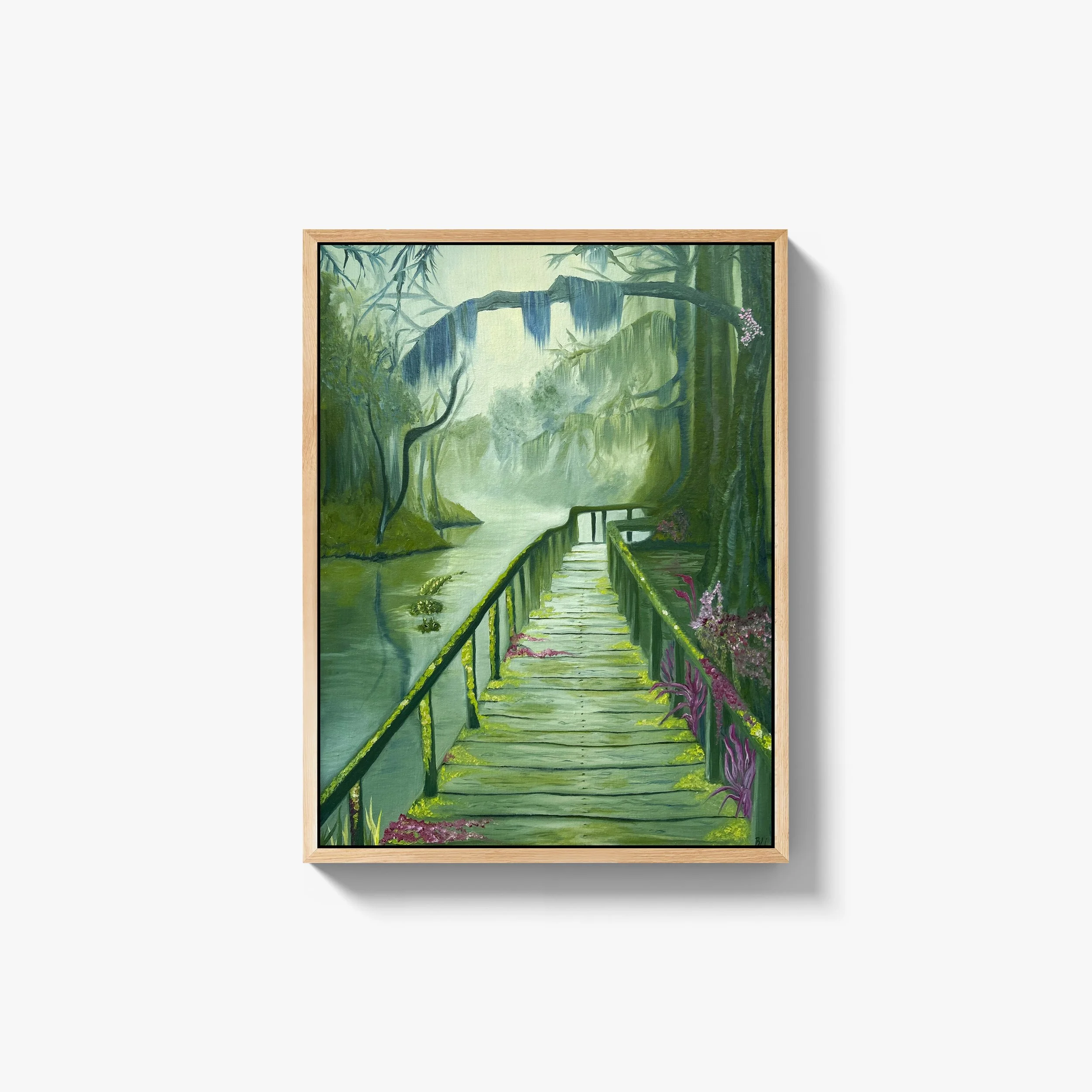 The Damp Path (18 x 24 in); oil on canvas (SOLD)