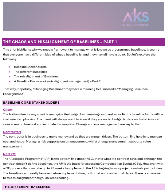 The Chaos and Misalignment of Baselines - Part 1