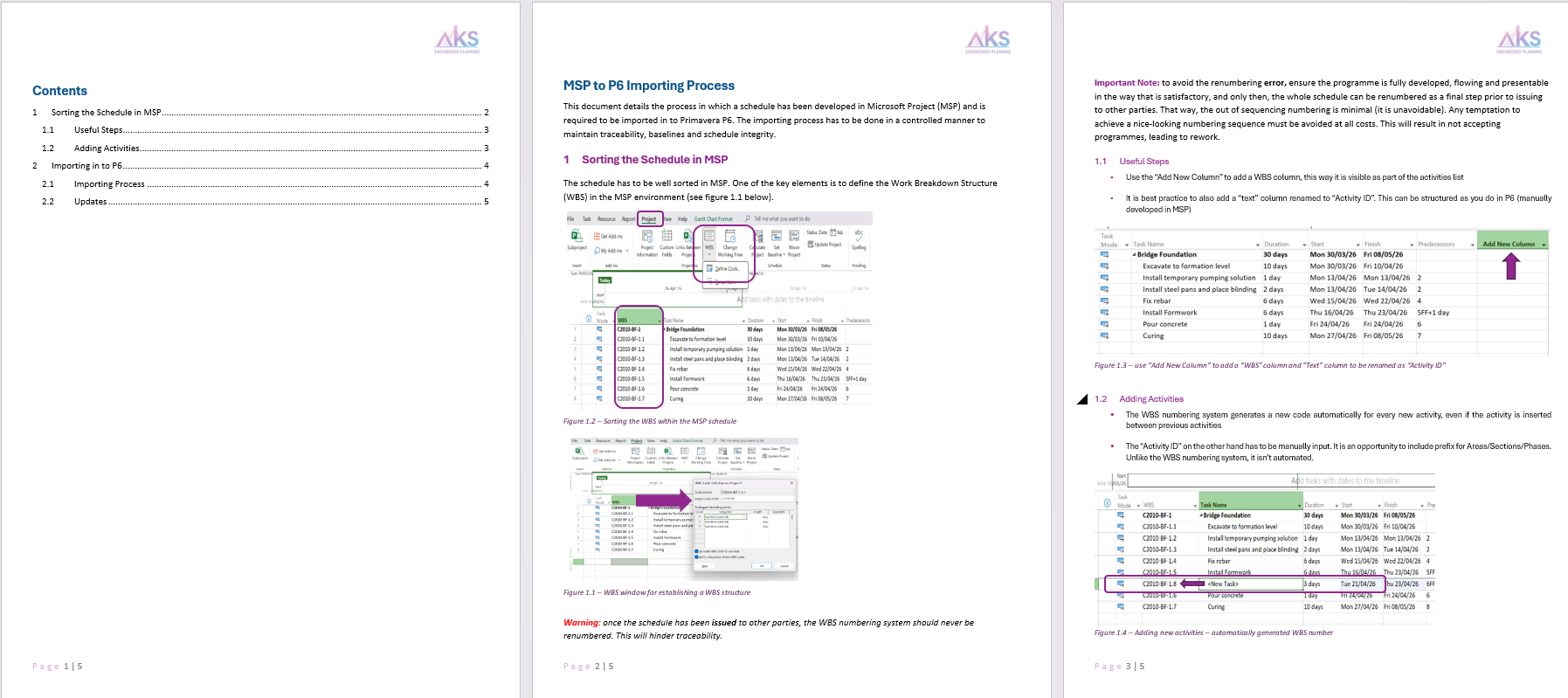 Importing MSP Schedules in to P6