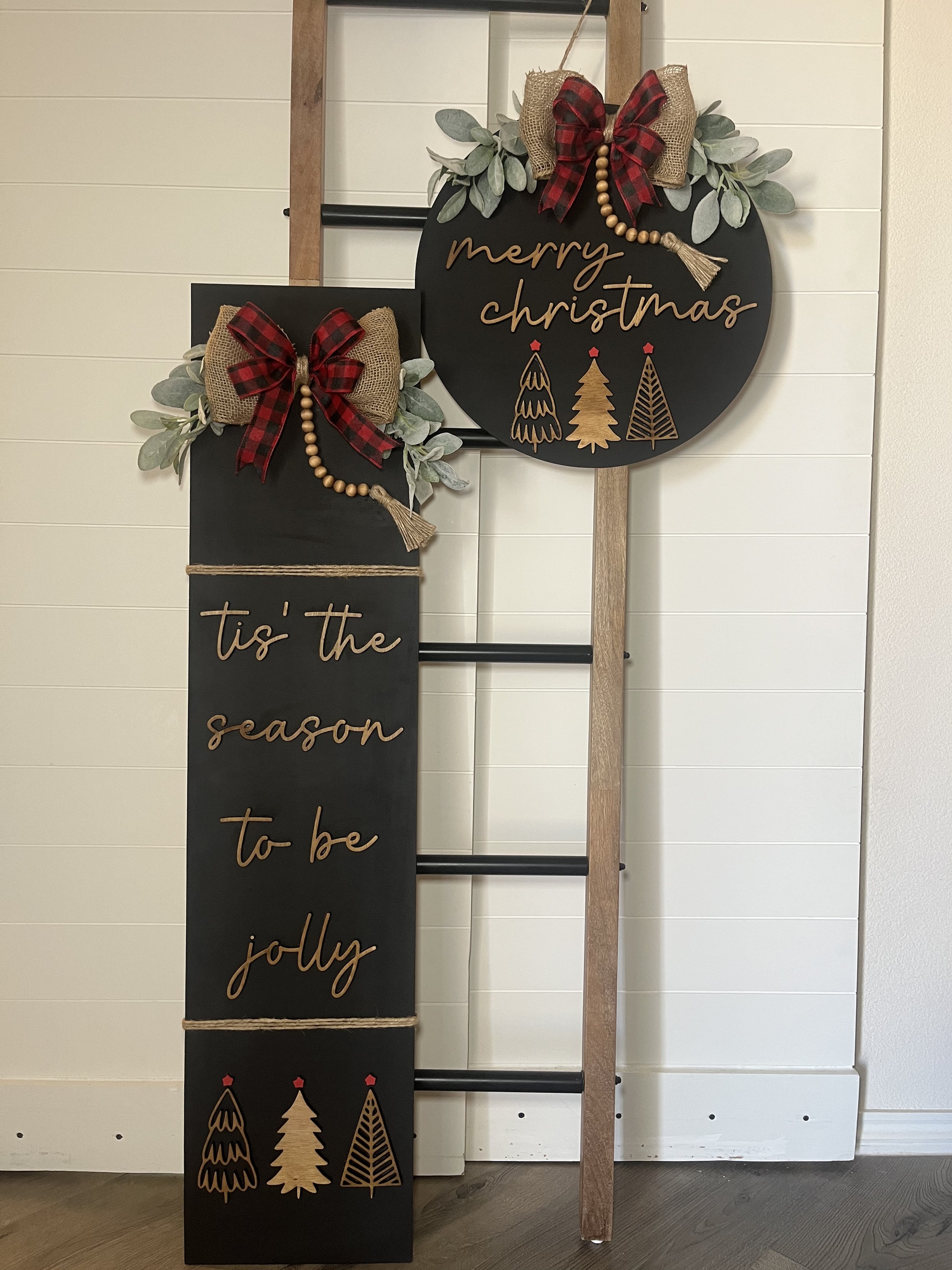 Jolly Merry Christmas Porch Set  / CHRISTMAS