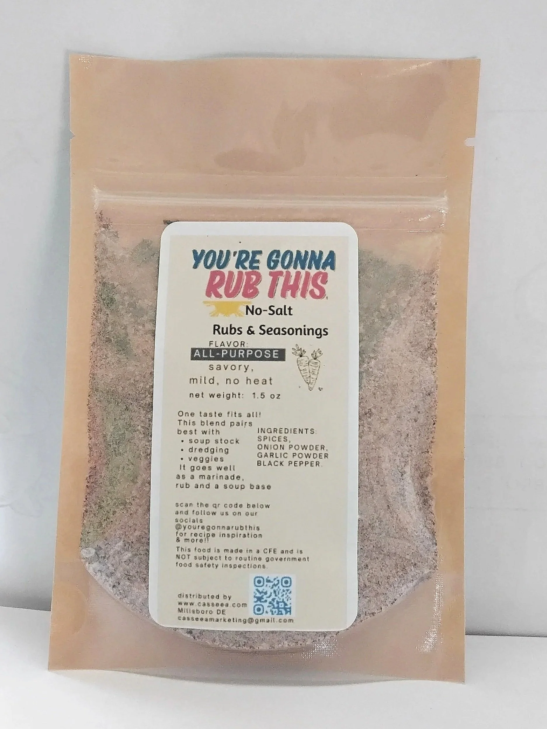 All-Purpose Salt-Free Blend  1.5 oz, 42g