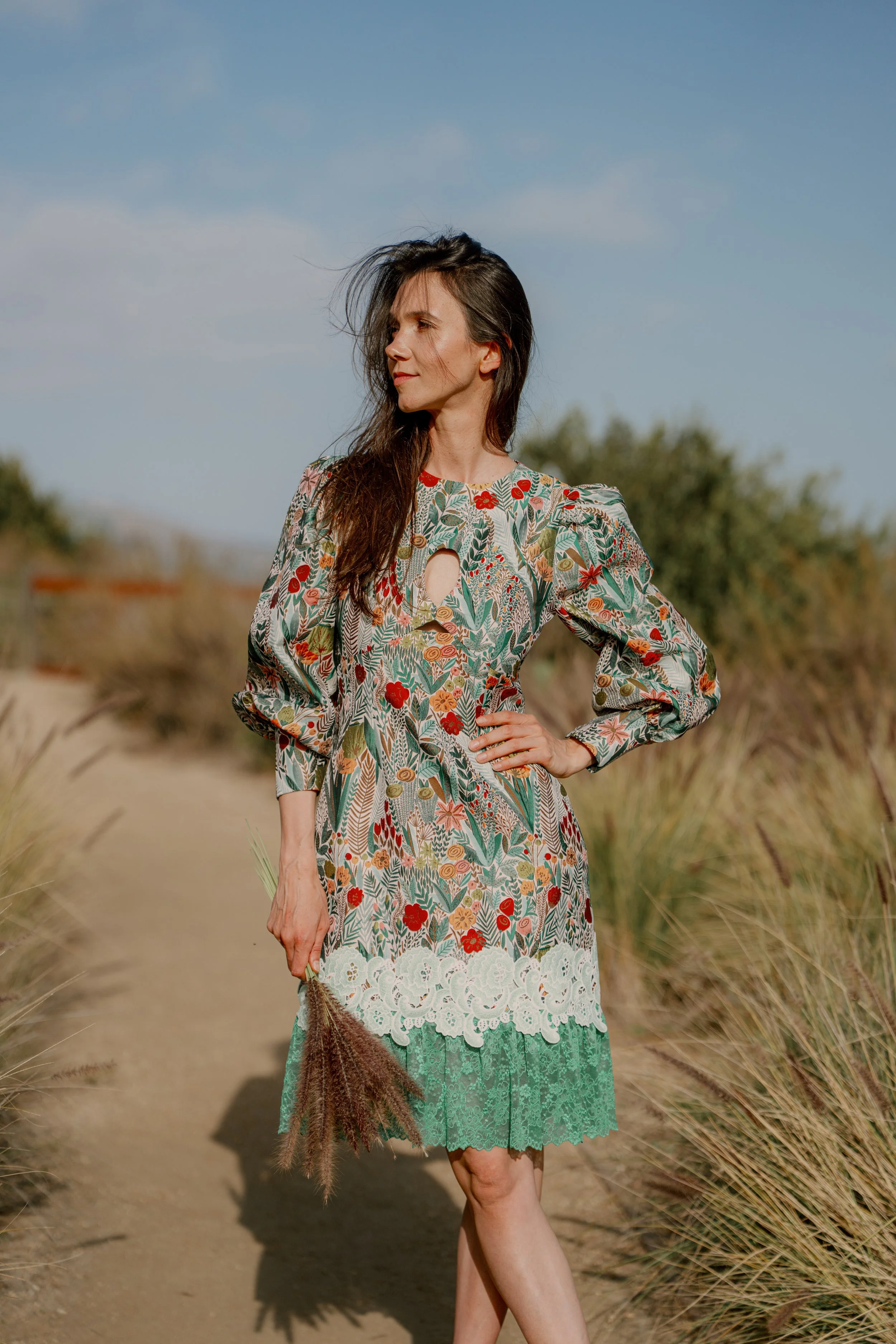 Mix Flower Sexy Dress (Vintage)