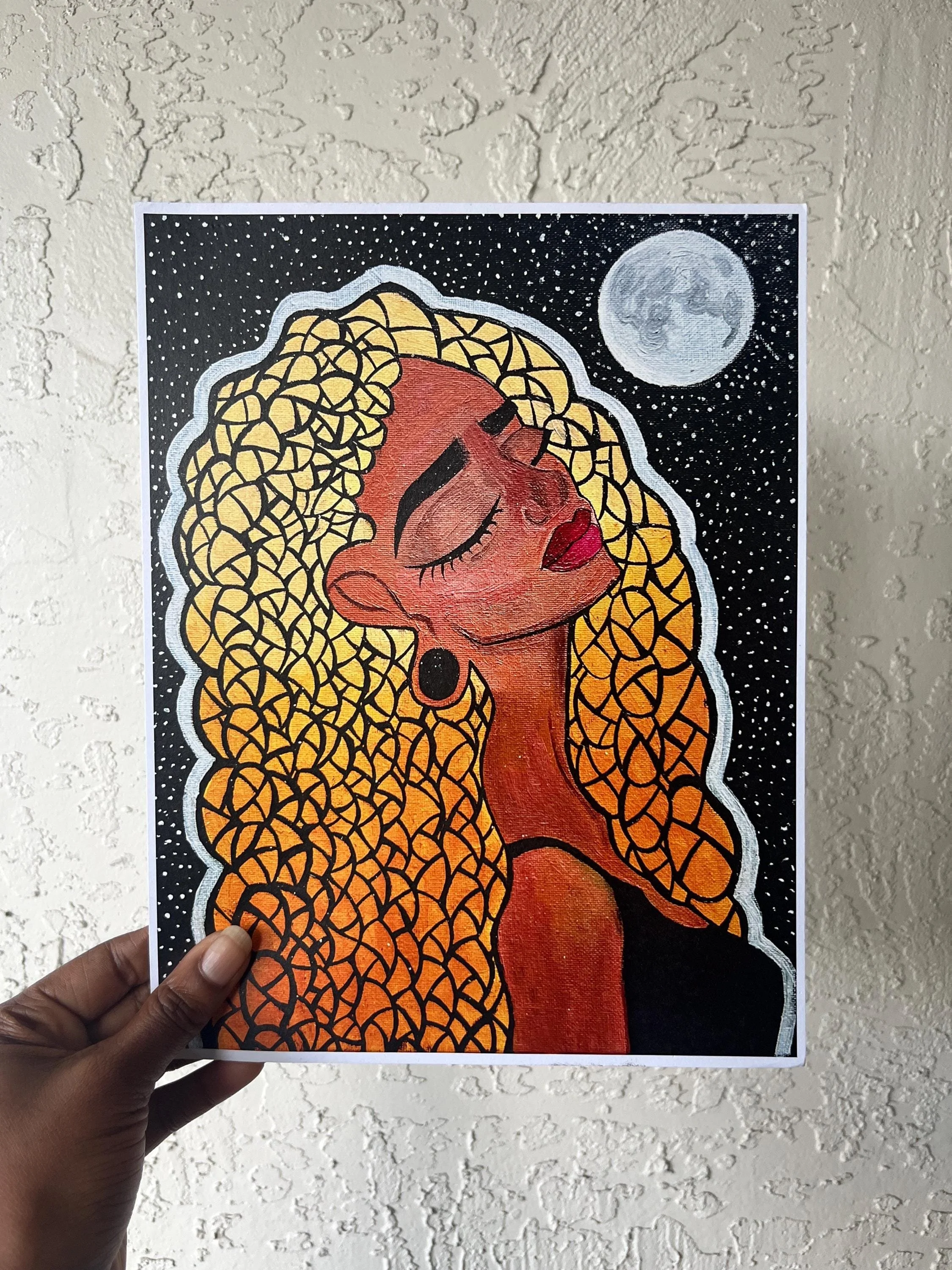 8.5”x11” Print | “BABYGIRL” | Recycled Paper | Oil Painting | Art Print, Home Décor, Coffee Table Print, Wall Print