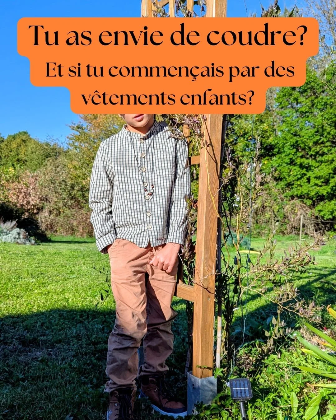 Le plaisir de coudre pour ses enfants. 
Une vraie source de motivation pour progresser. 
Toi aussi tu aimerais bien? Viens apprendre à mes côtés.
Coucou, moi c'est Amandine, maman, enseignante et prof de couture. Je te propose d