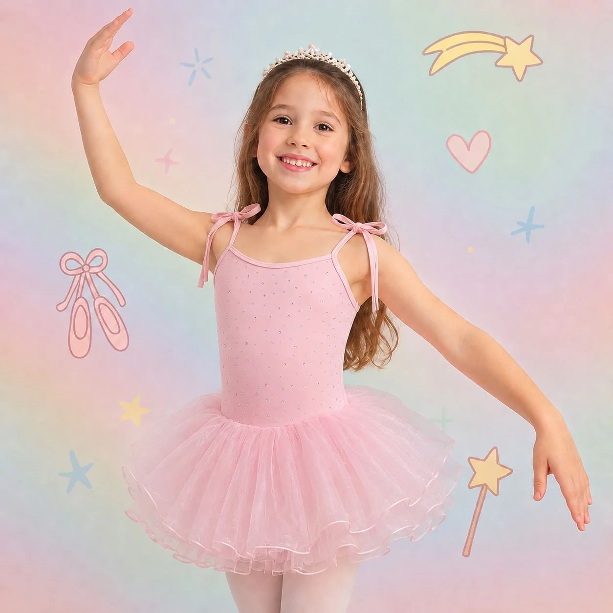 Emma’s World Pink Ballet Tutu Dress for Girls