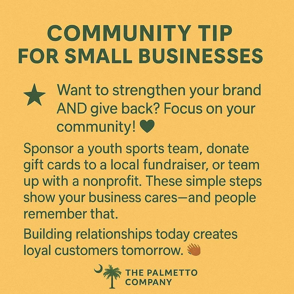 Community Outreach Made Simple
Want to grow your small business? Start local. π±
Partner with a nearby nonprofit, sponsor a school event, or even host a neighborhood cleanup. These simple acts build trust, create goodwill, and keep your business to