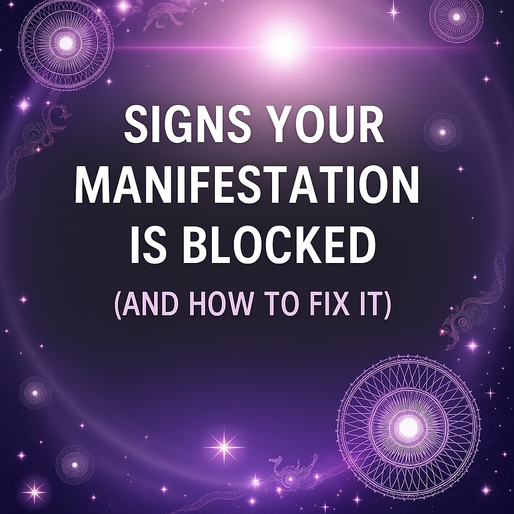 7 Signs Your Manifestation is BLOCKED (and How to Fix it).